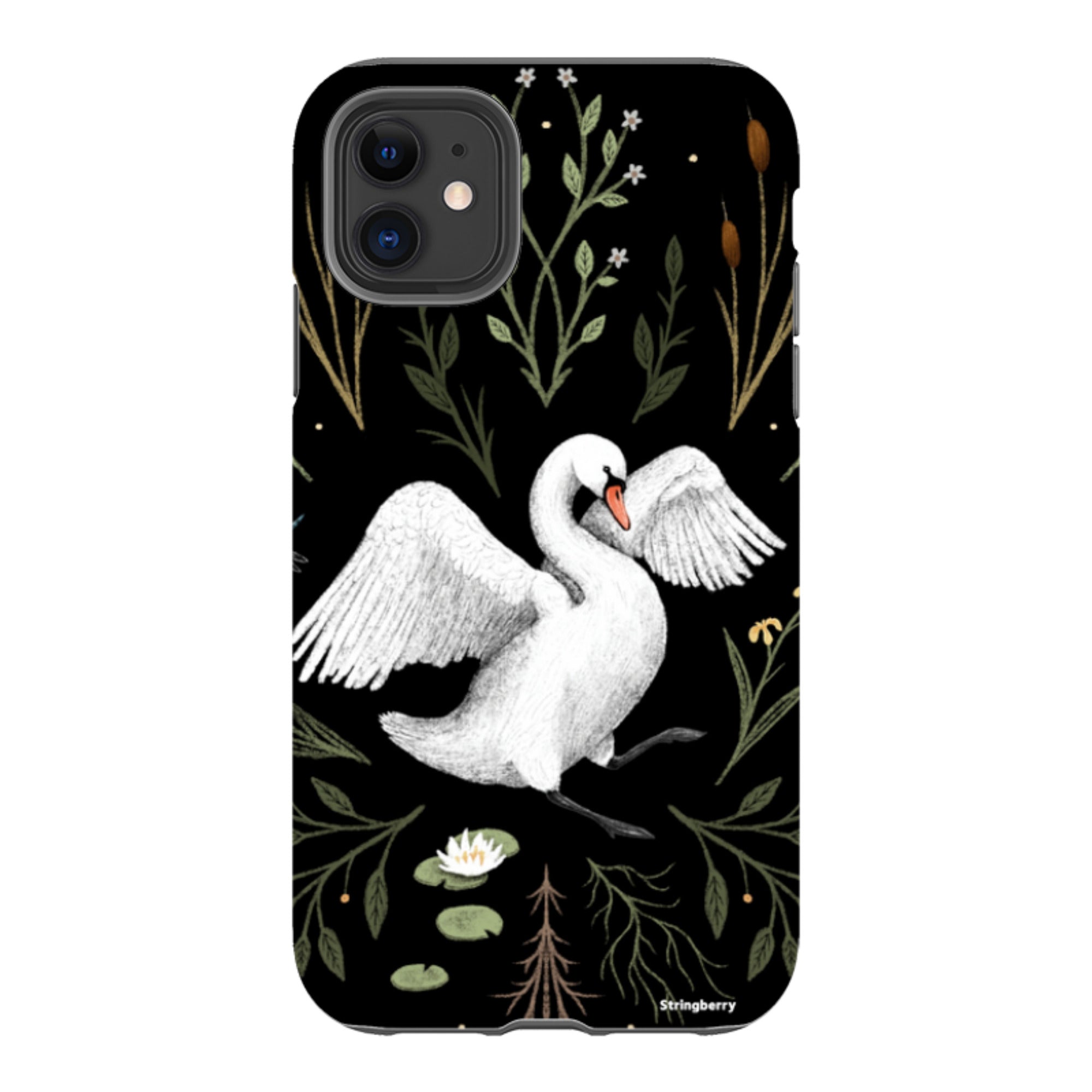 iPhone Tough Case - Swan By Anna Stead