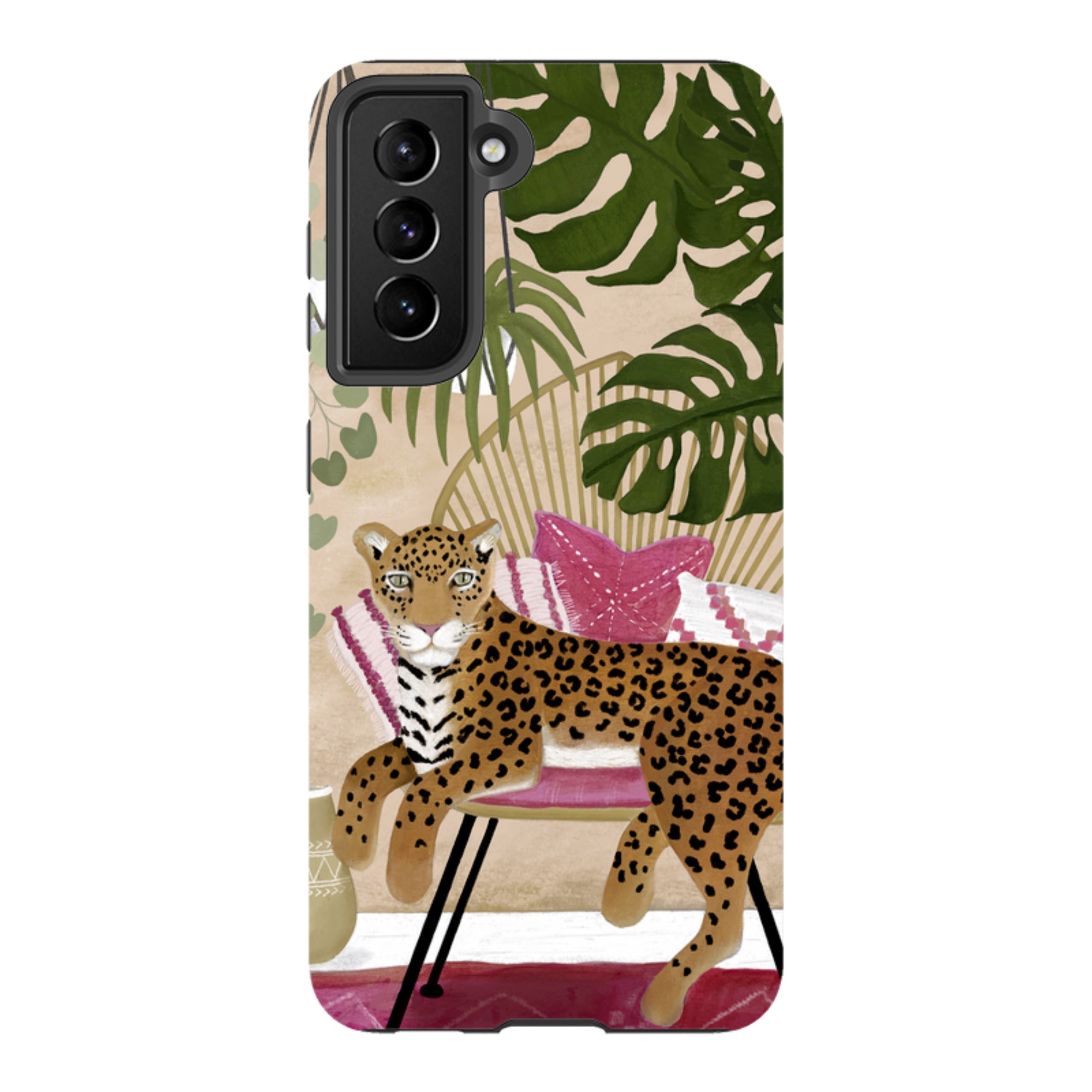 Samsung Tough Case - Boho Leopard Cream By Bex Parkin