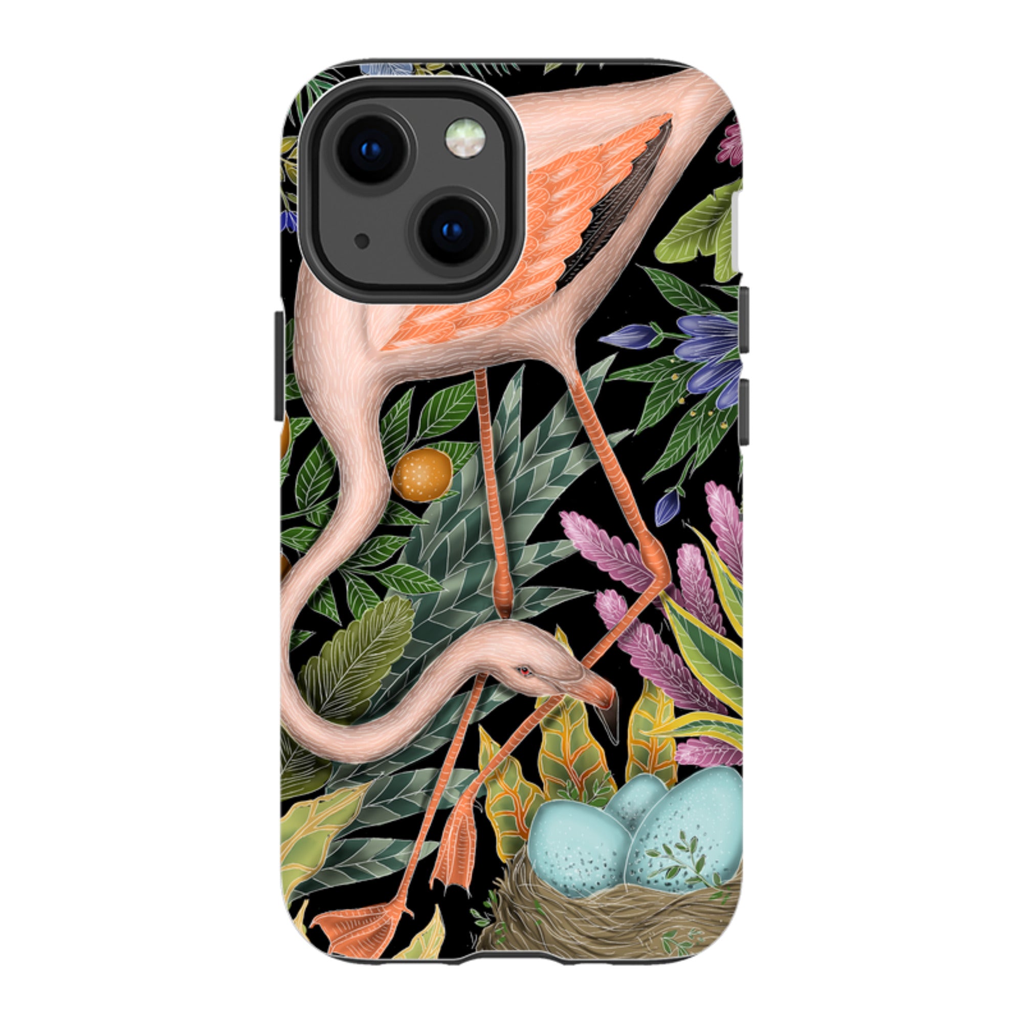 iPhone Tough Case - Flamingo By Catherine Rowe