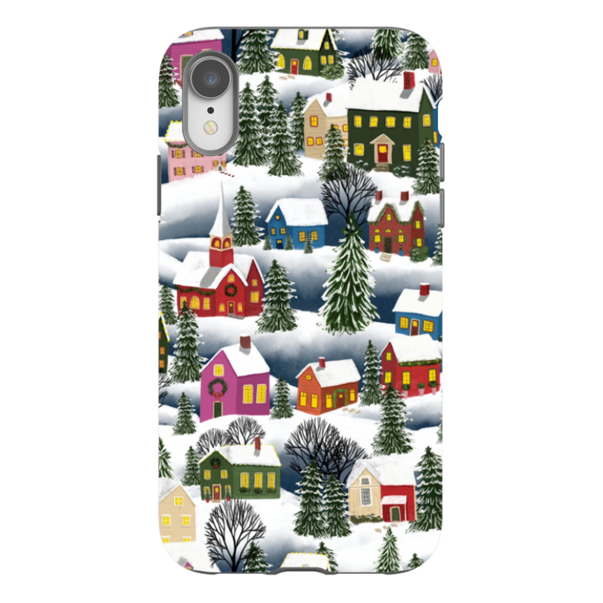 iPhone Tough Case - Advent Street Town By Abby Jacobs