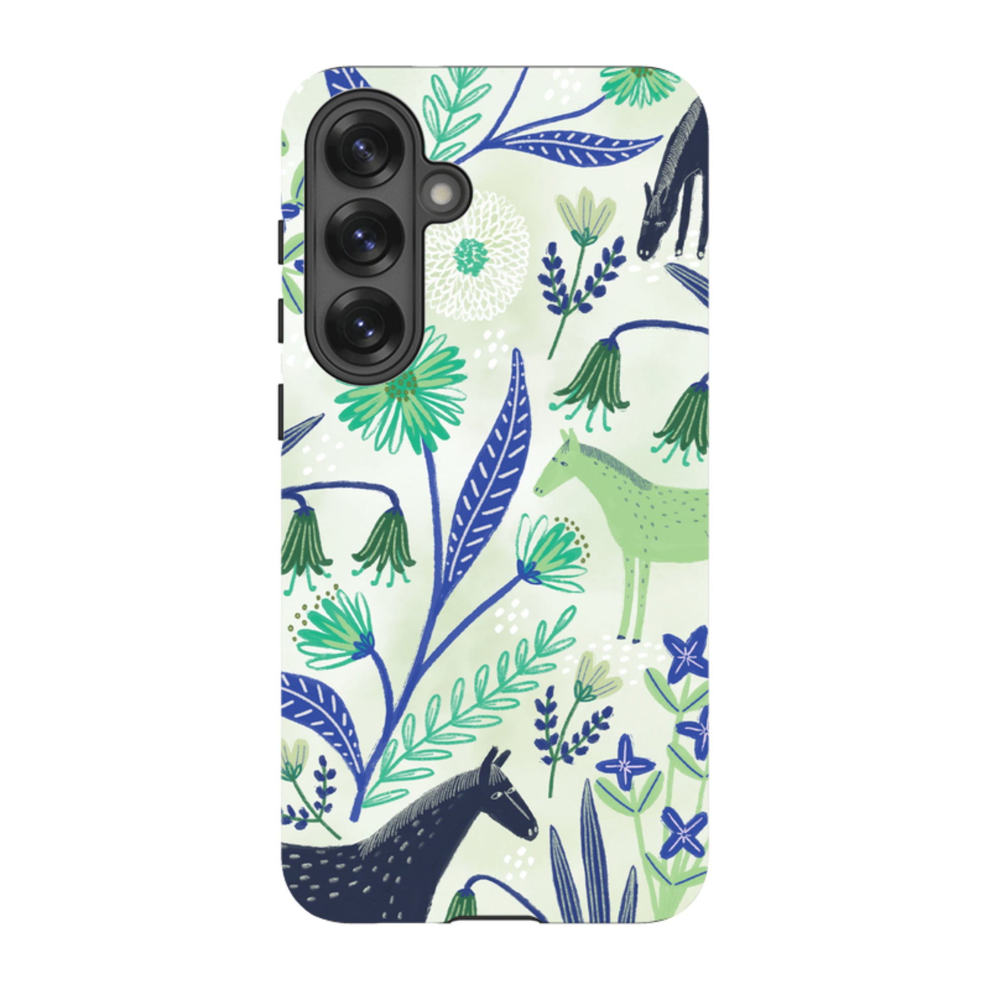 Samsung Tough Case - Wild Ponies Green By Lee Foster Wilson