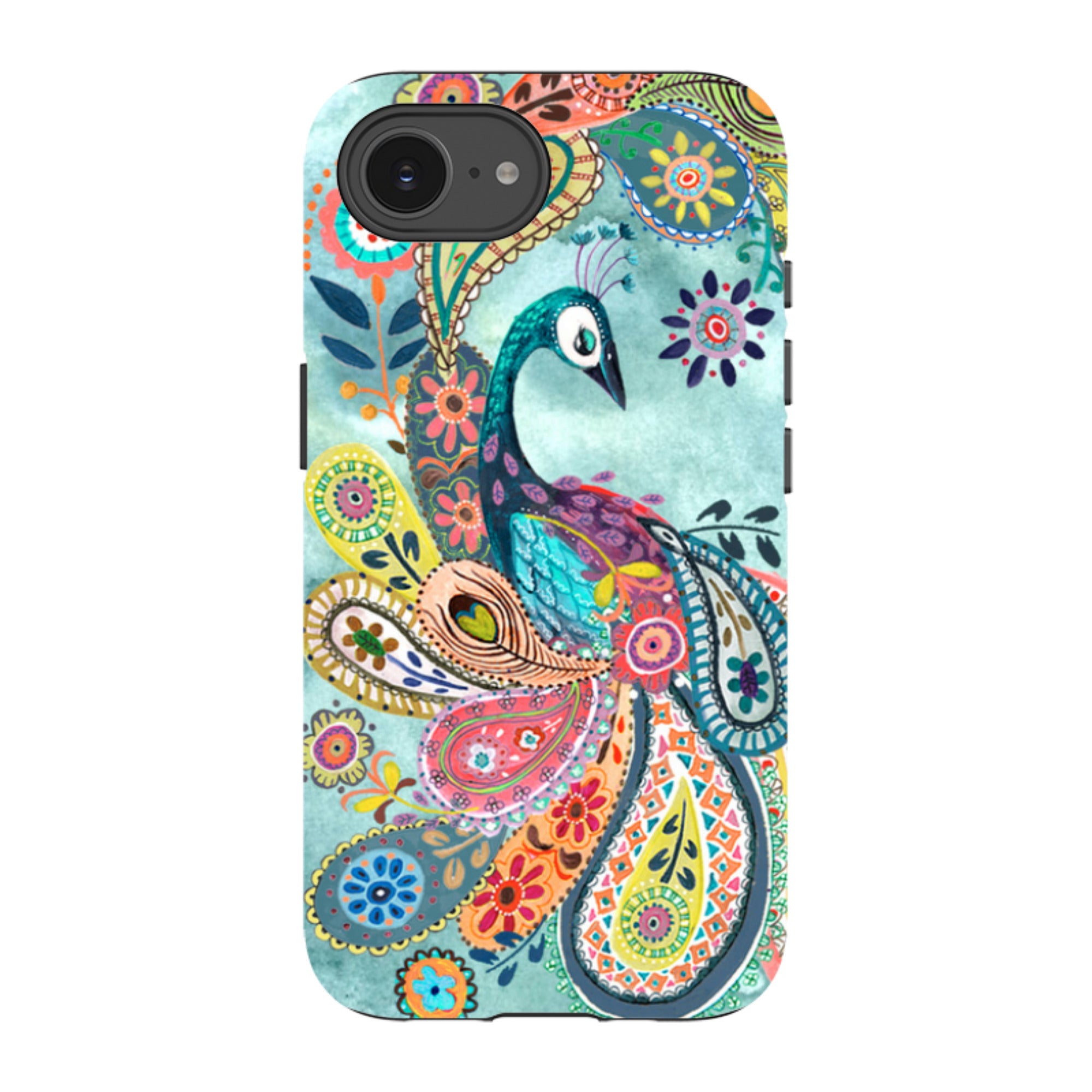 iPhone Tough Case - Peacock Dreams By Caroline Bonne Muller