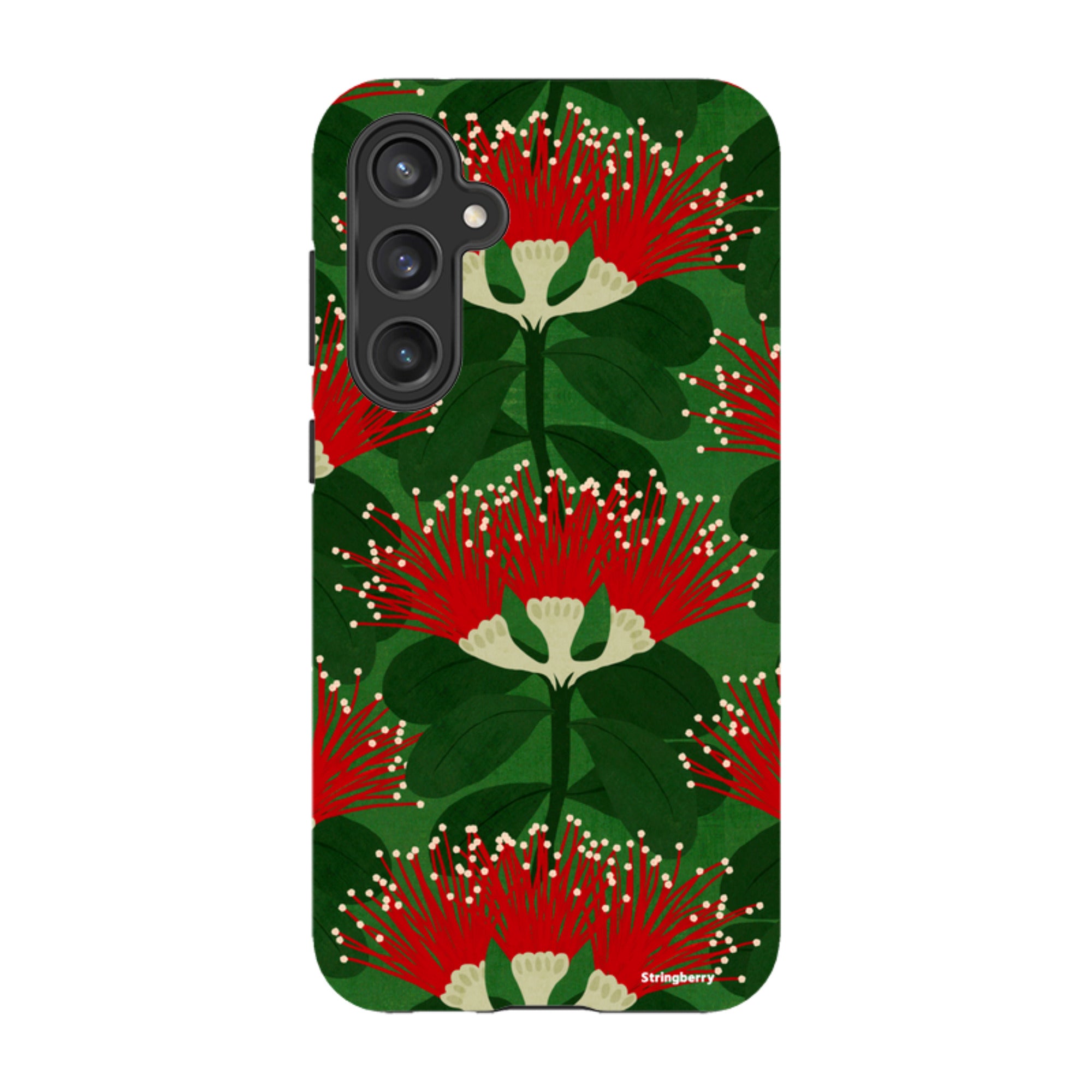 Samsung Tough Case - Pohutukawa Green And Red By Katherine Quinn