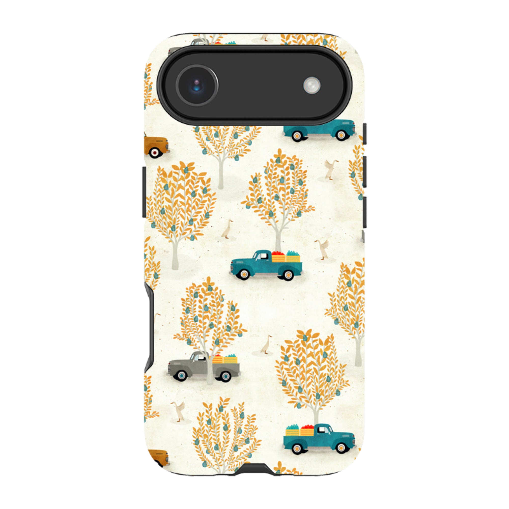 iPhone Tough Case - Pear Trees and Trucks By Katherine Quinn