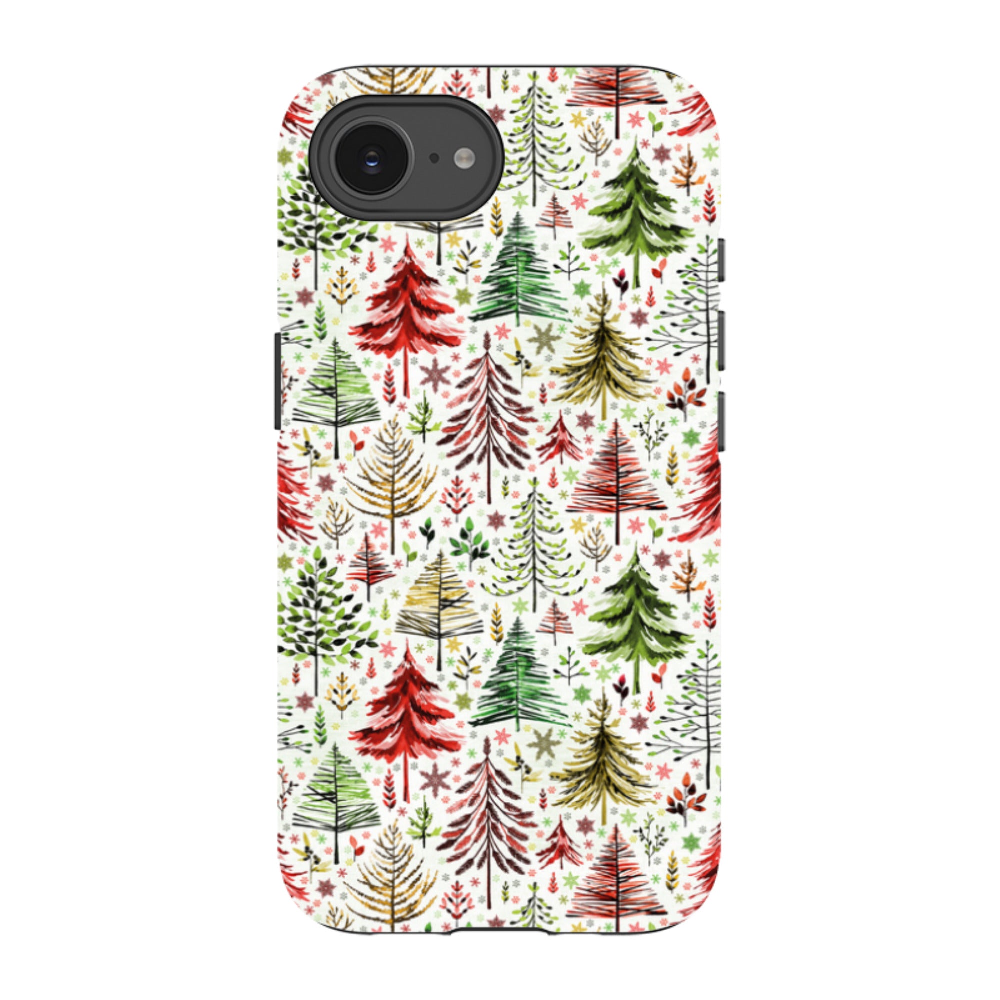 iPhone Tough Case - Xmas Trees By Elisabeth Haager