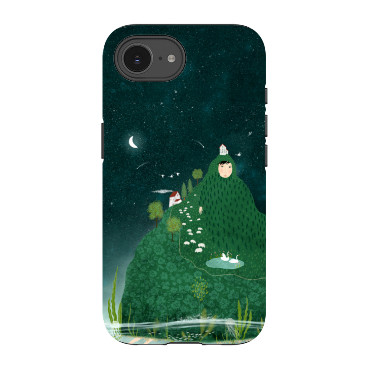 iPhone Tough Case - Hill lady By Katherine Quinn