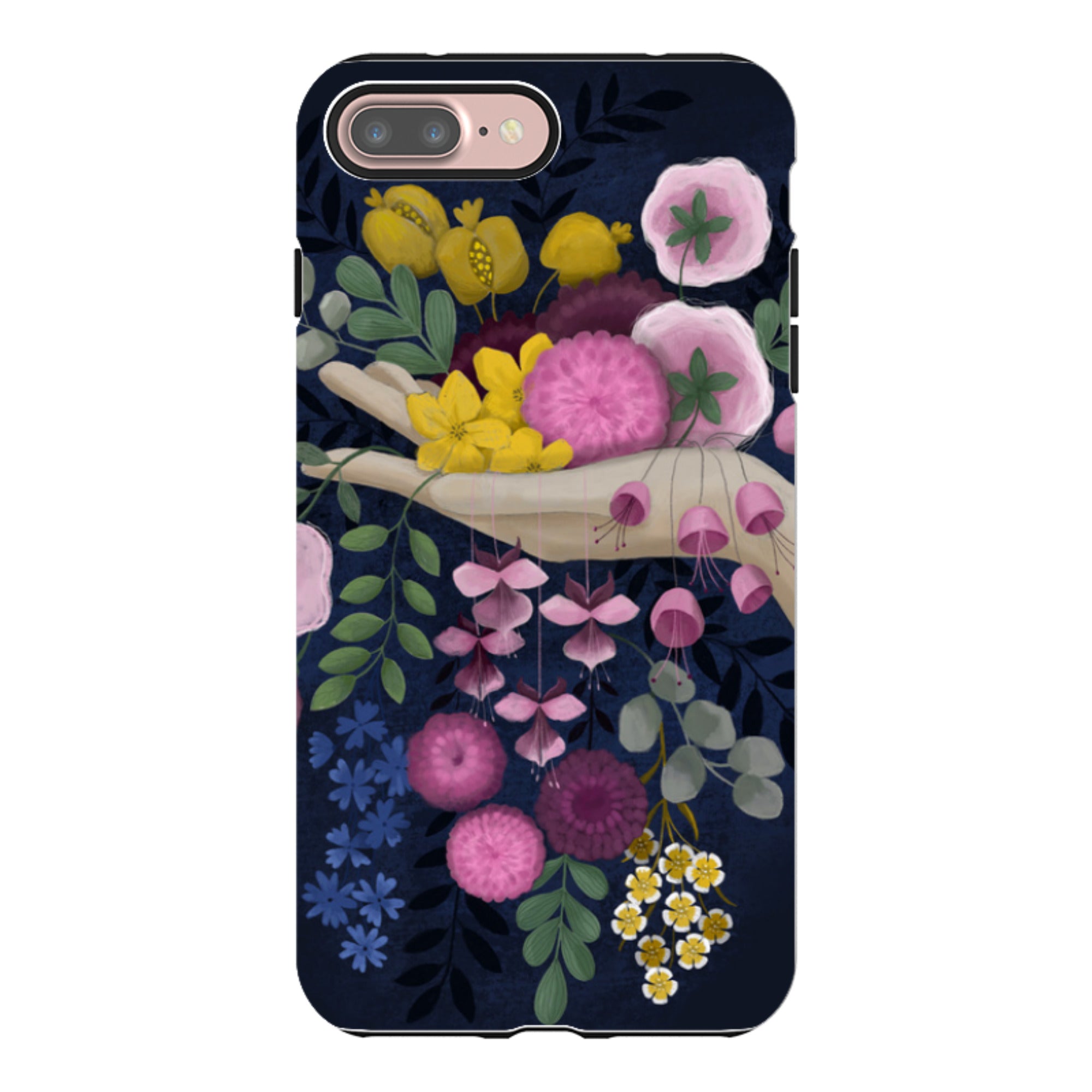 iPhone Tough Case - Flower Hand By Bex Parkin