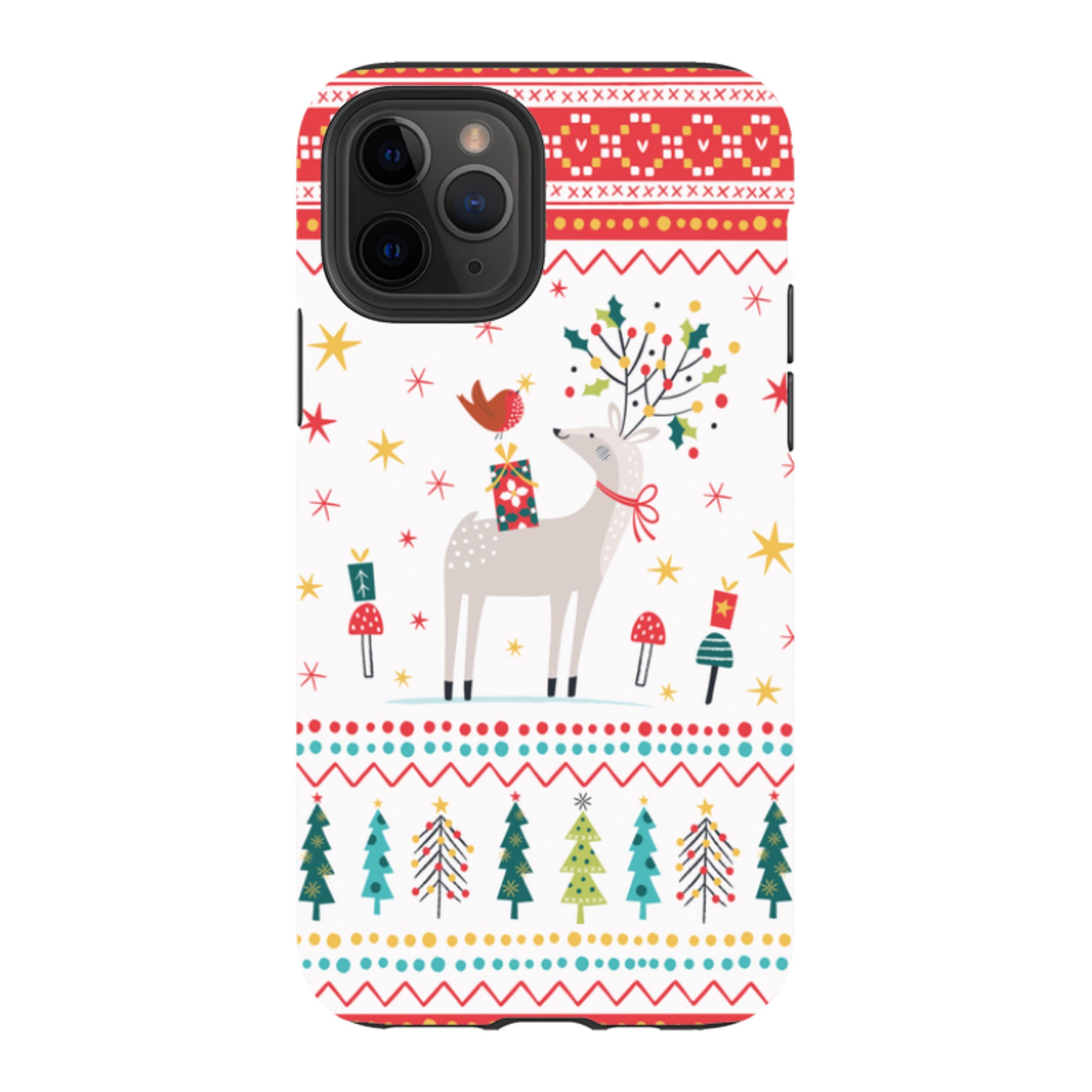 iPhone Tough Case - Deer and Robin By Ali Brookes