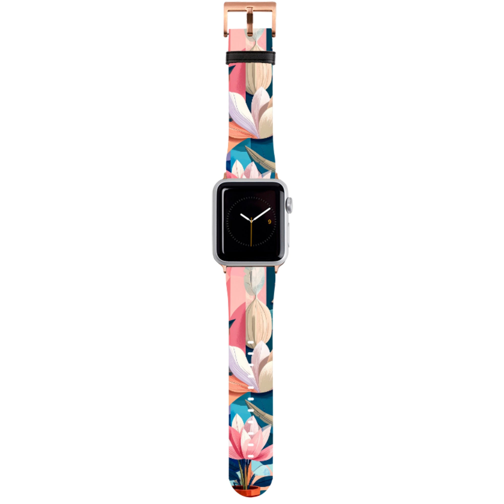 Long Floral Apple Watch Strap
