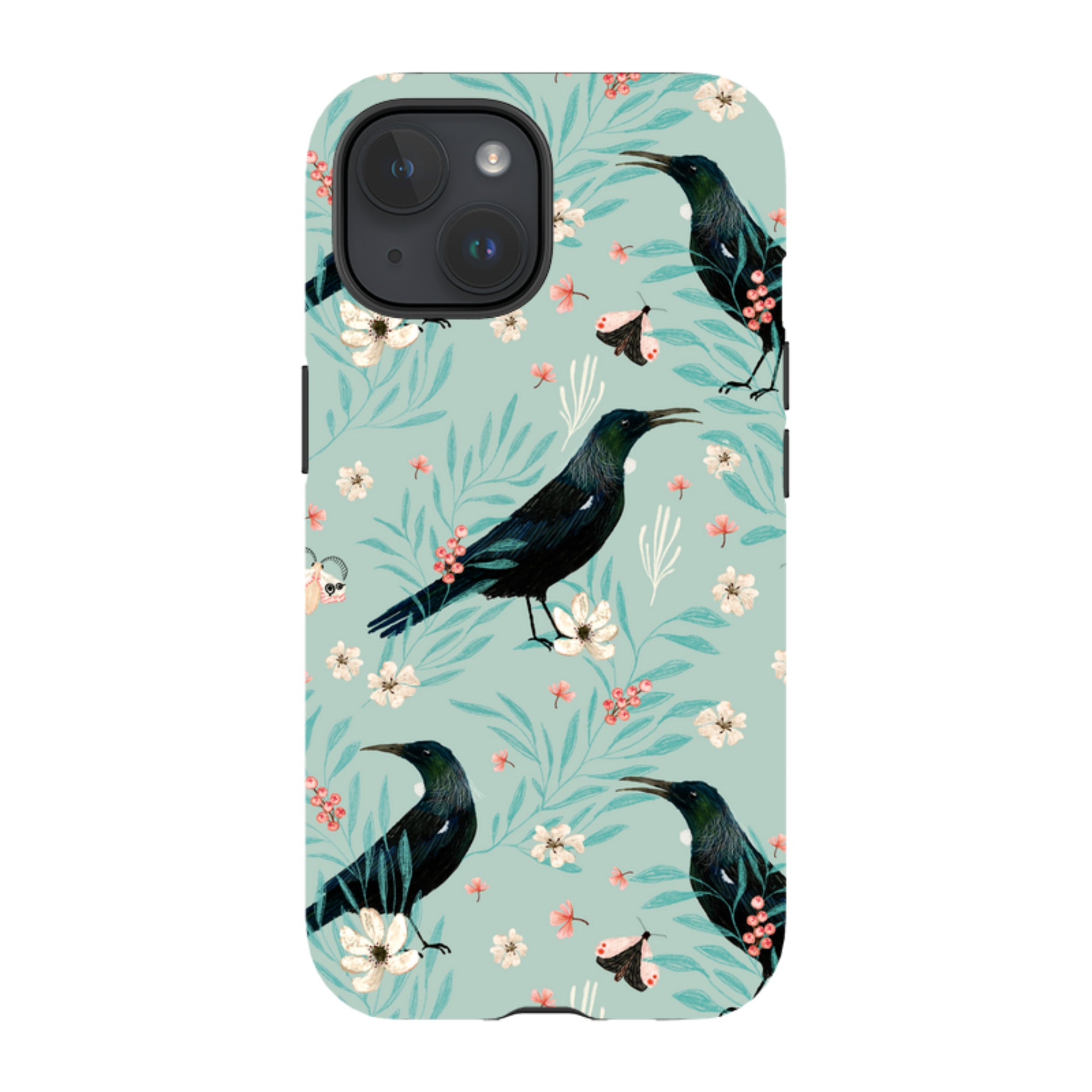iPhone MagSafe Tough Case - Tui Light Blue By Katherine Quinn
