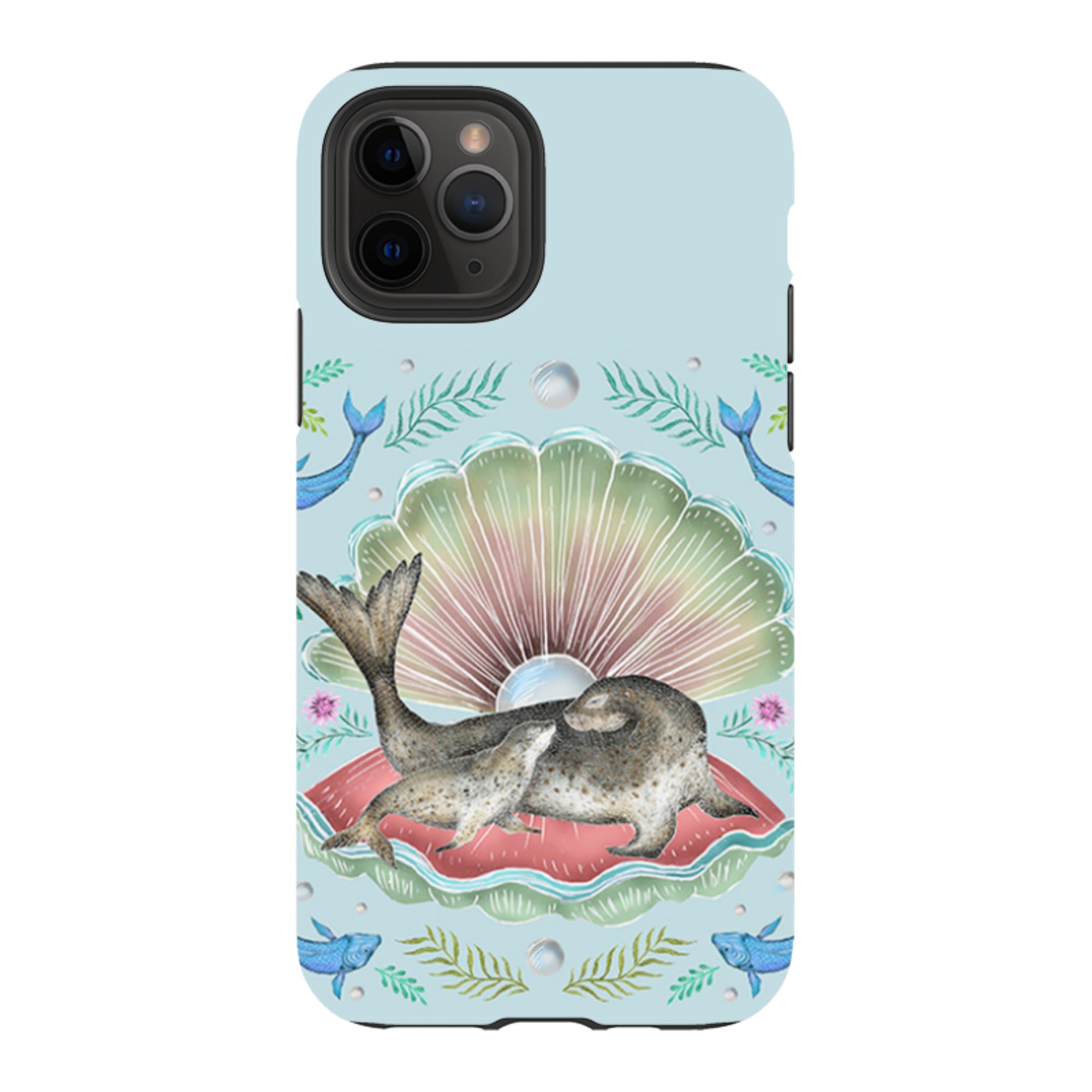 iPhone Tough Case - Seals In Shell By Catherine Rowe