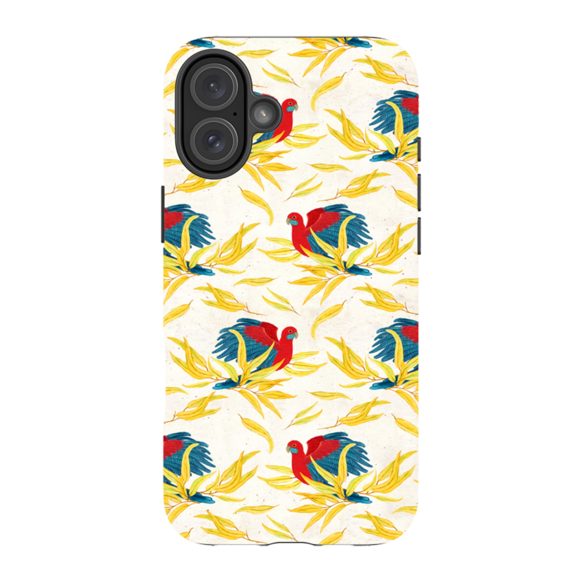 iPhone MagSafe Tough Case - Crimson Rosella By Katherine Quinn