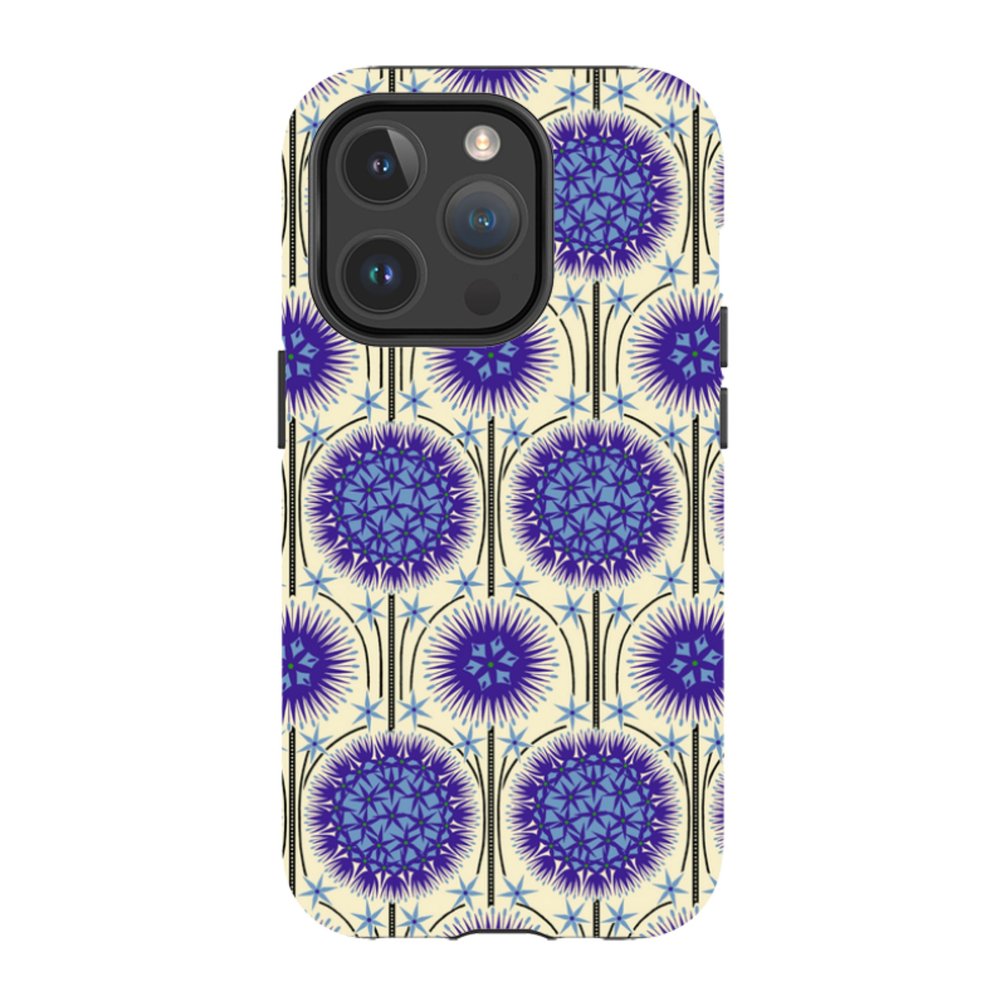 iPhone MagSafe Tough Case - Allium Cream By Cressida Bell