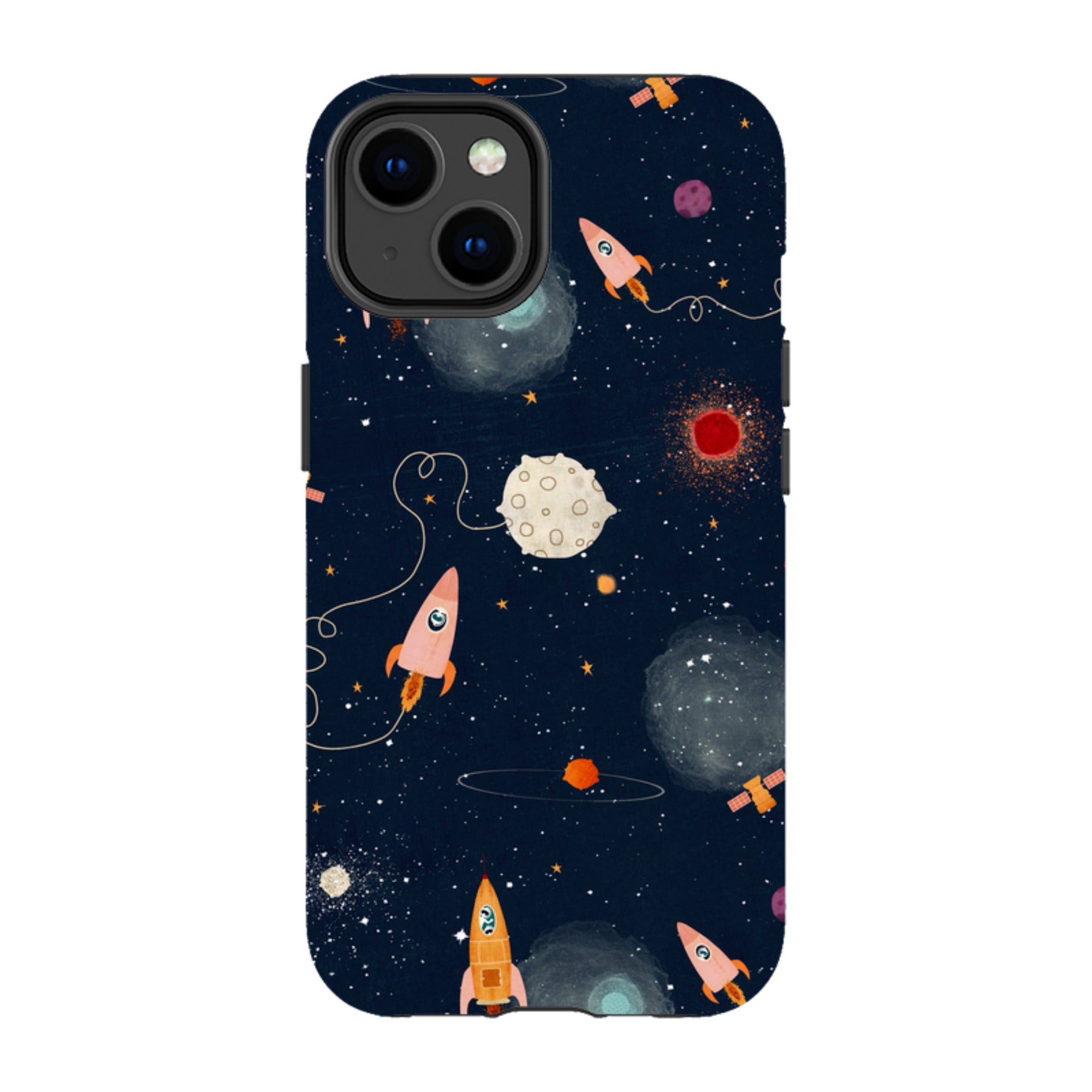 iPhone Tough Case - Rockets Midnight By Katherine Quinn