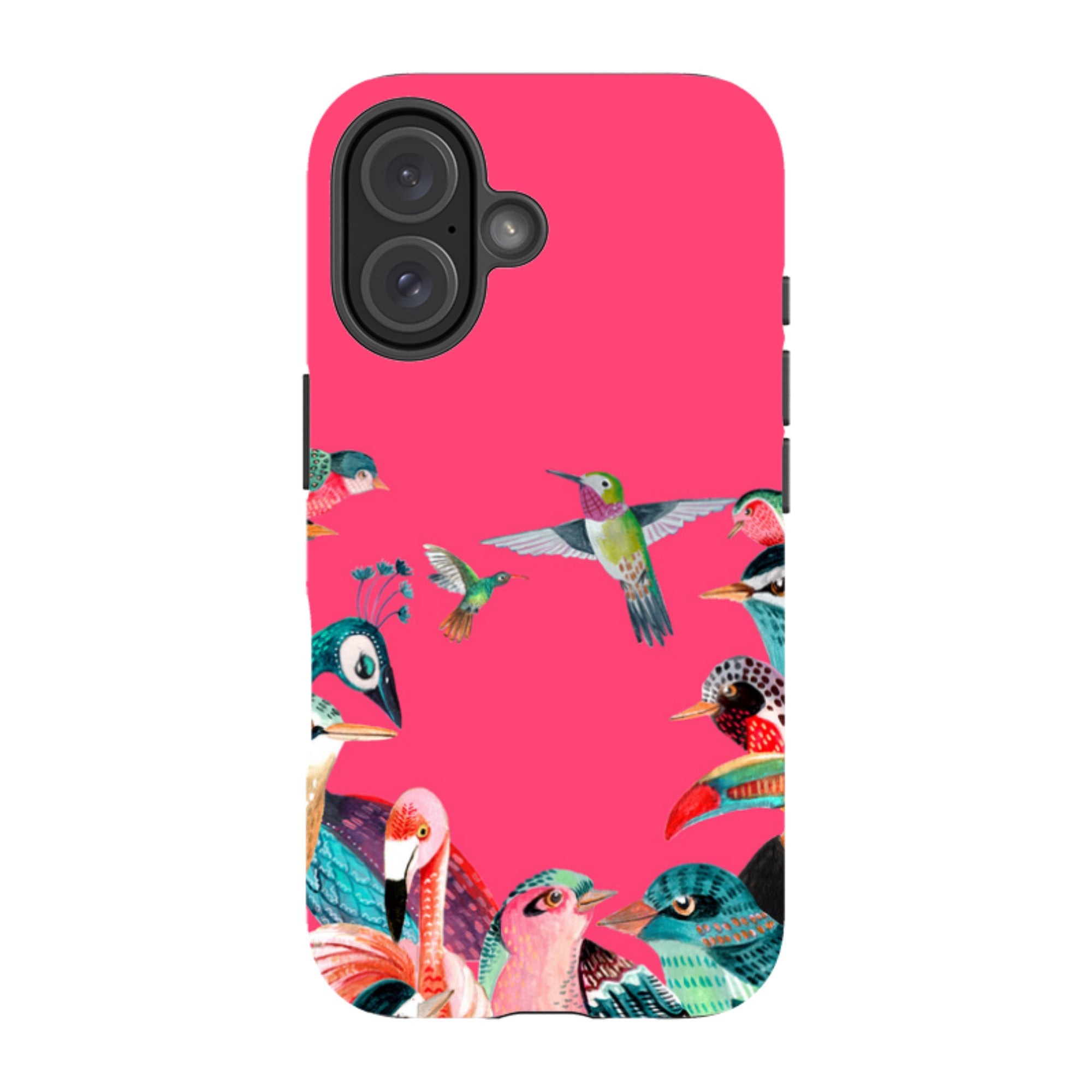 iPhone MagSafe Tough Case -  Pink Birds By Caroline Bonne Muller
