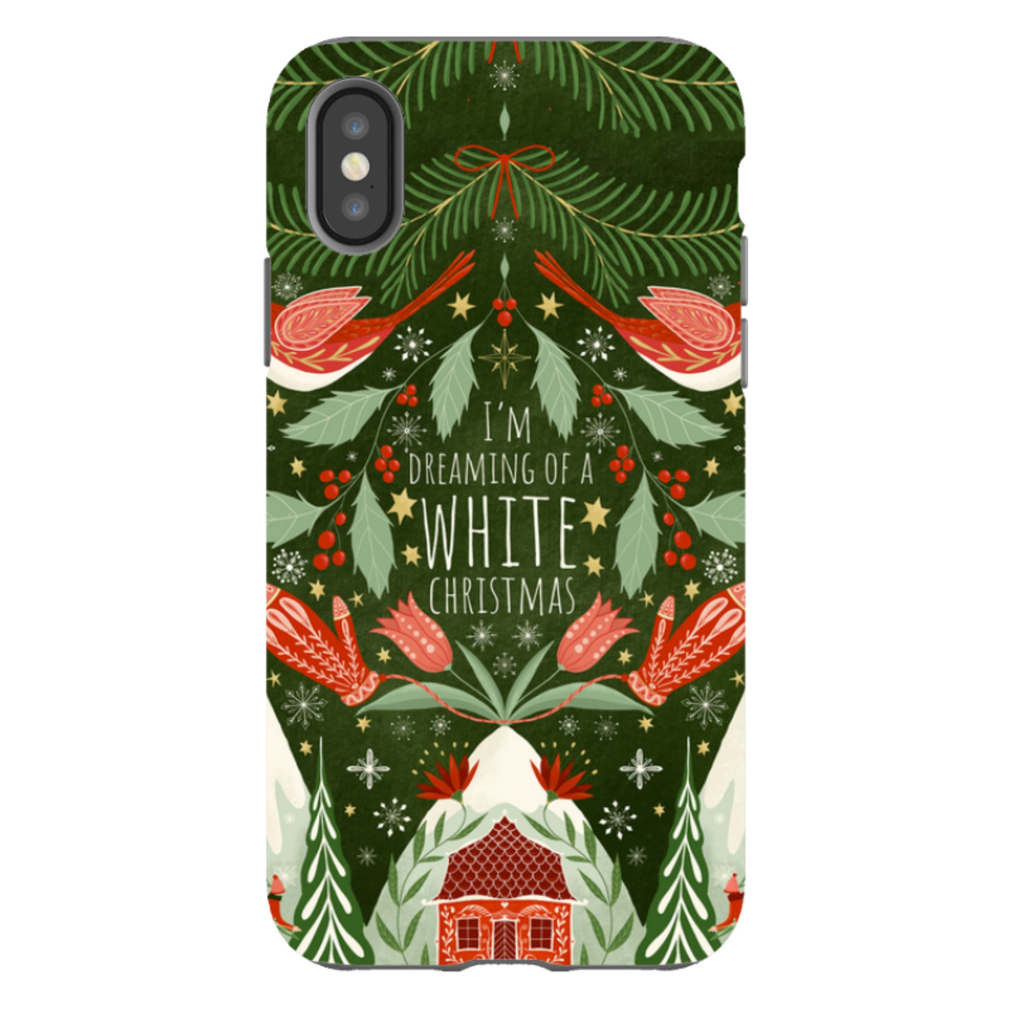 iPhone Tough Case - I'm Dreaming Of a White Christmas By Maja Lindberg