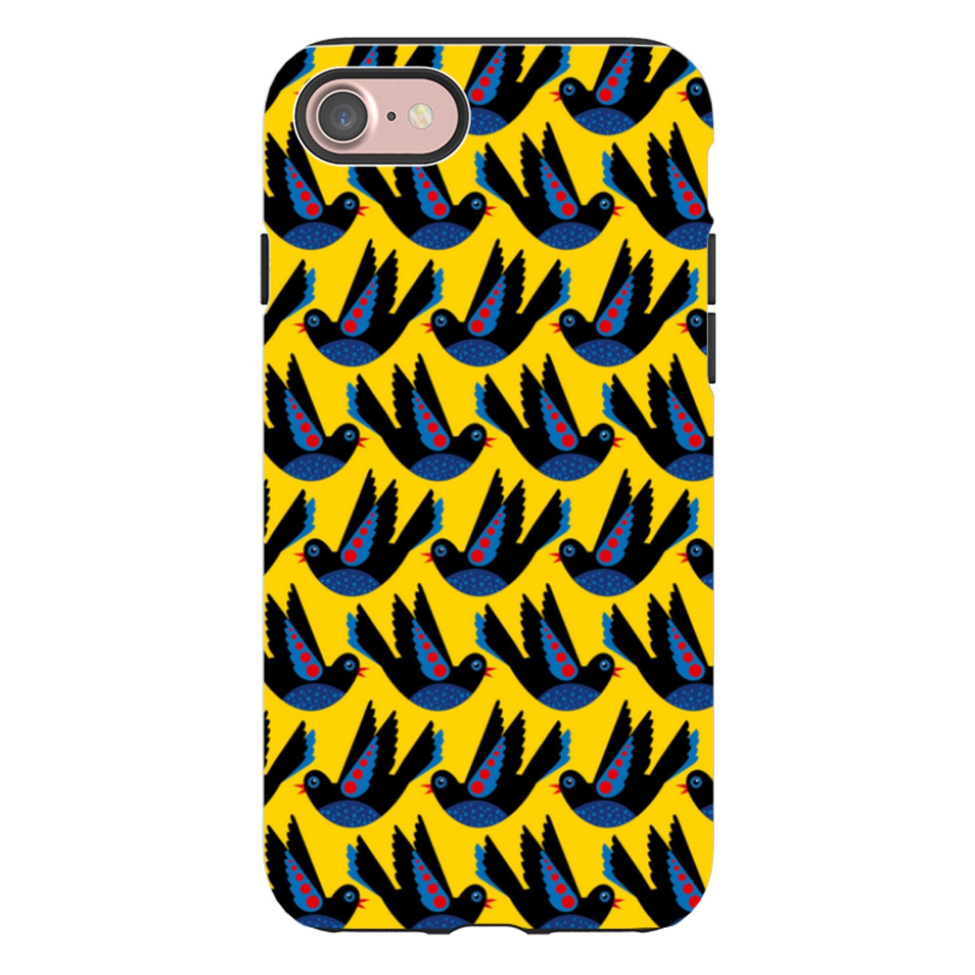 iPhone Tough Case - Black Bird By Patternistas