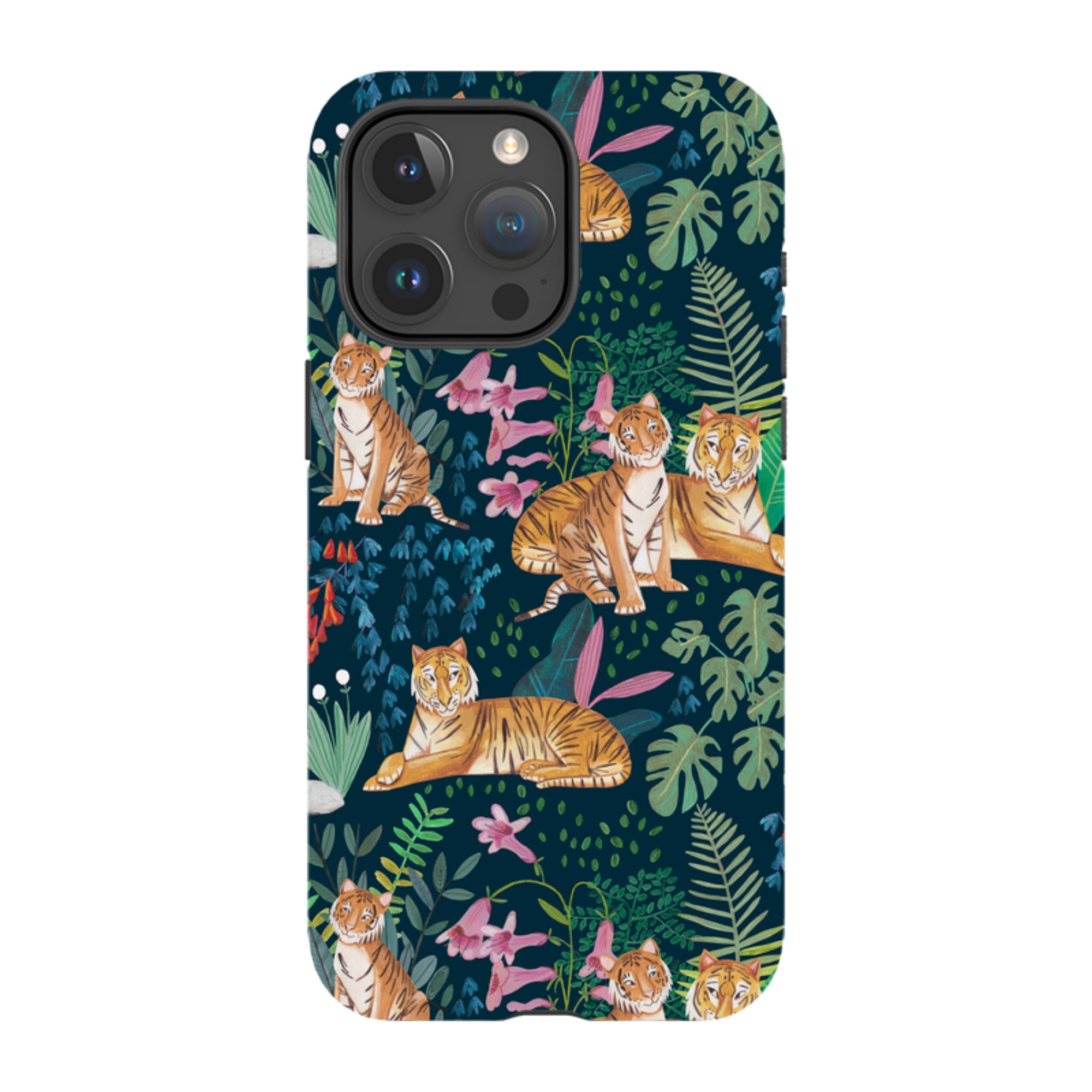 iPhone MagSafe Tough Case -  Tiger Pattern By Caroline Bonne Muller