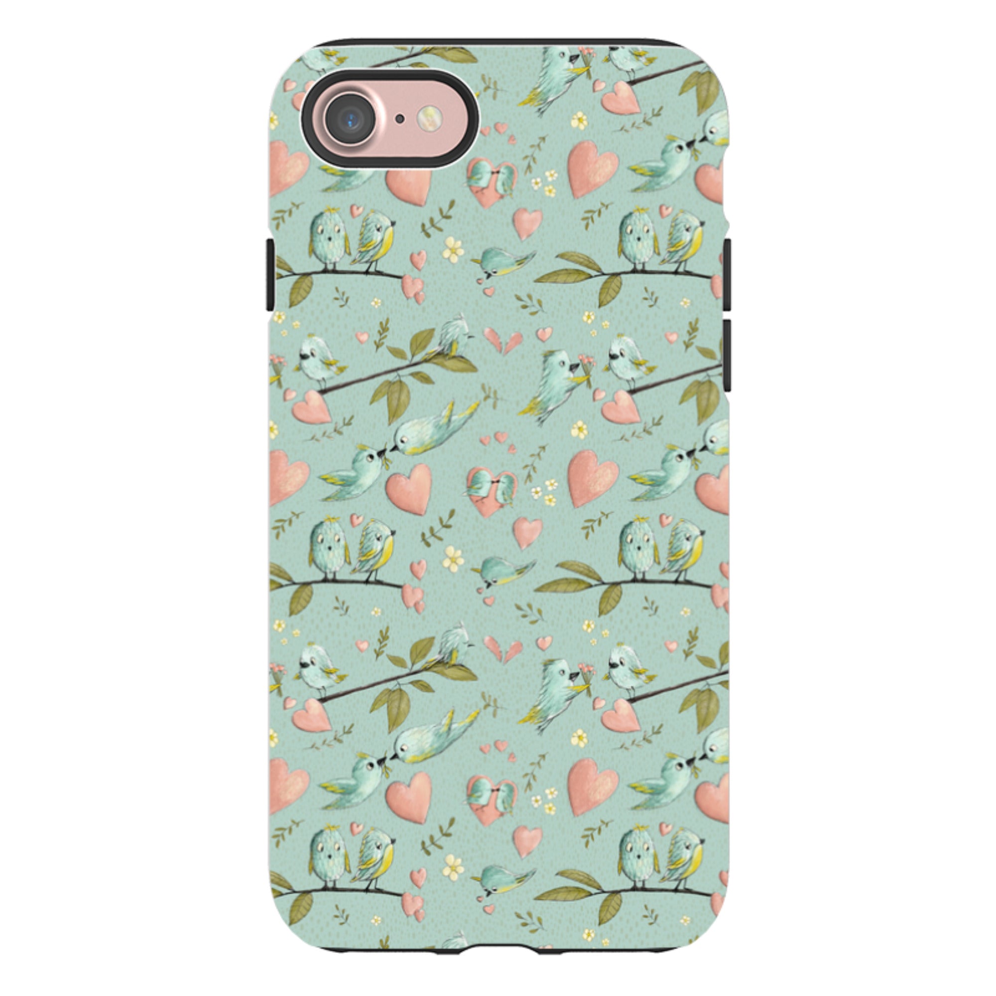 iPhone Tough Case - Love Is In The Air Pattern By Maja Lindberg