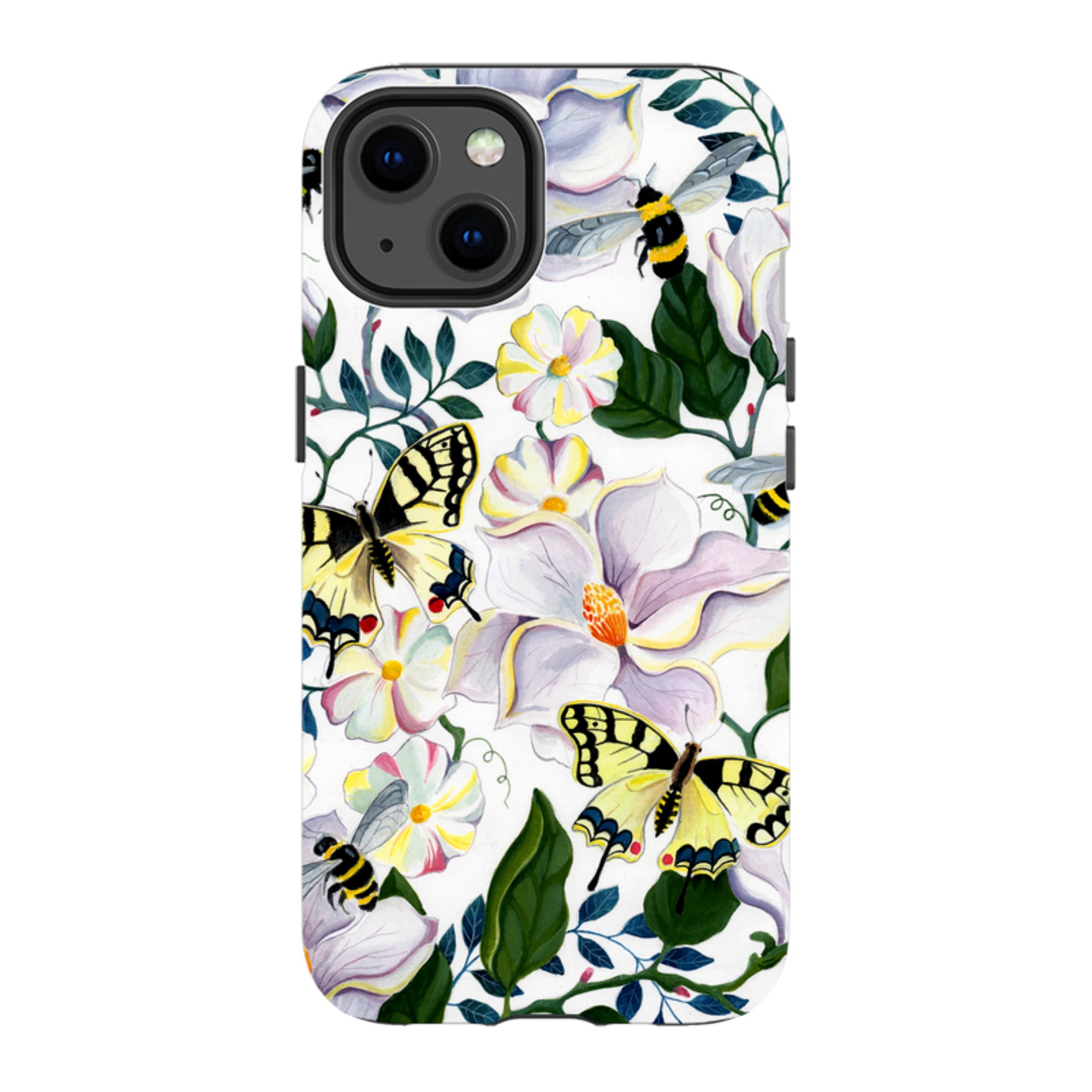 iPhone Tough Case - Bees And Magnolia By Bex Parkin