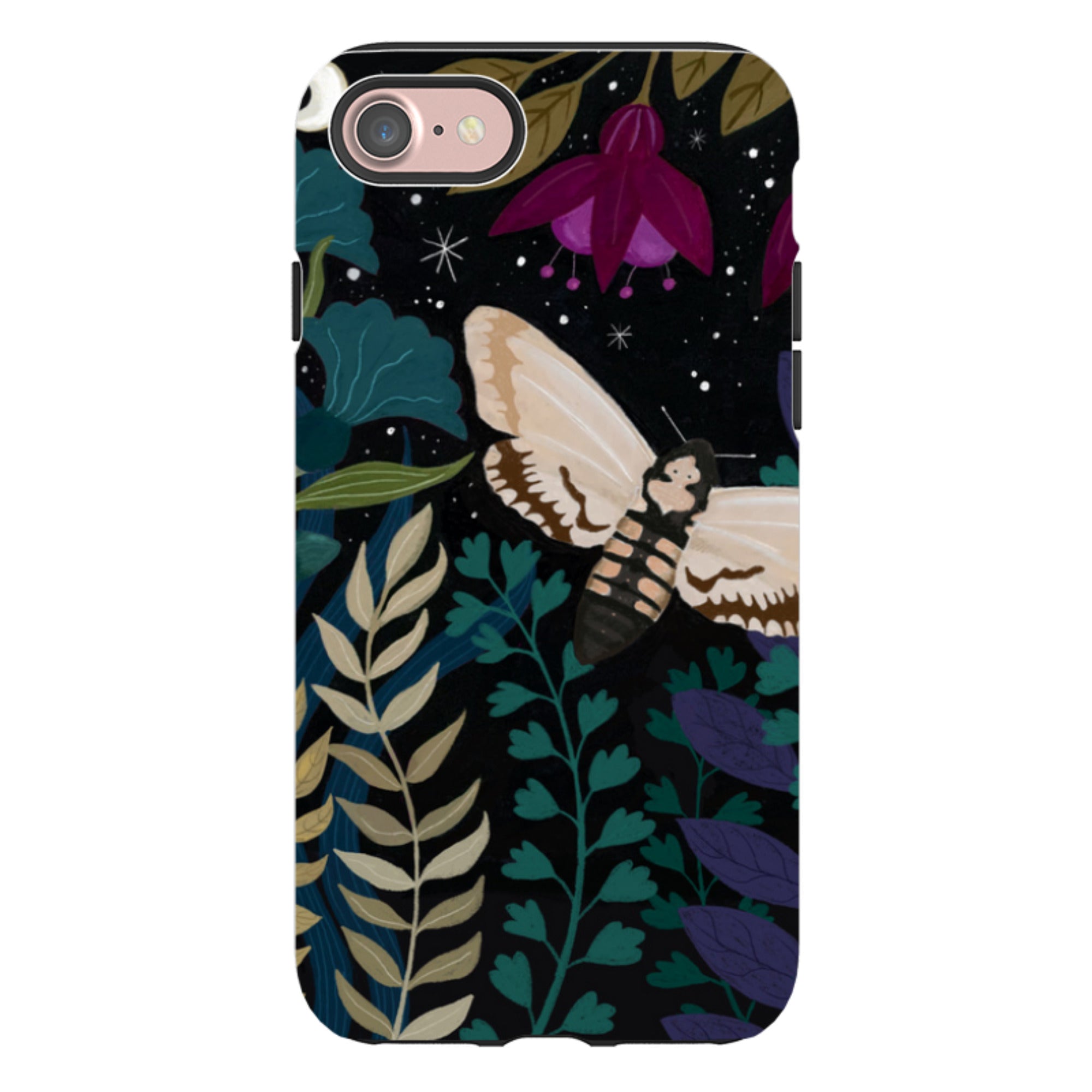 iPhone Tough Case - Midnight Moths By Bex Parkin