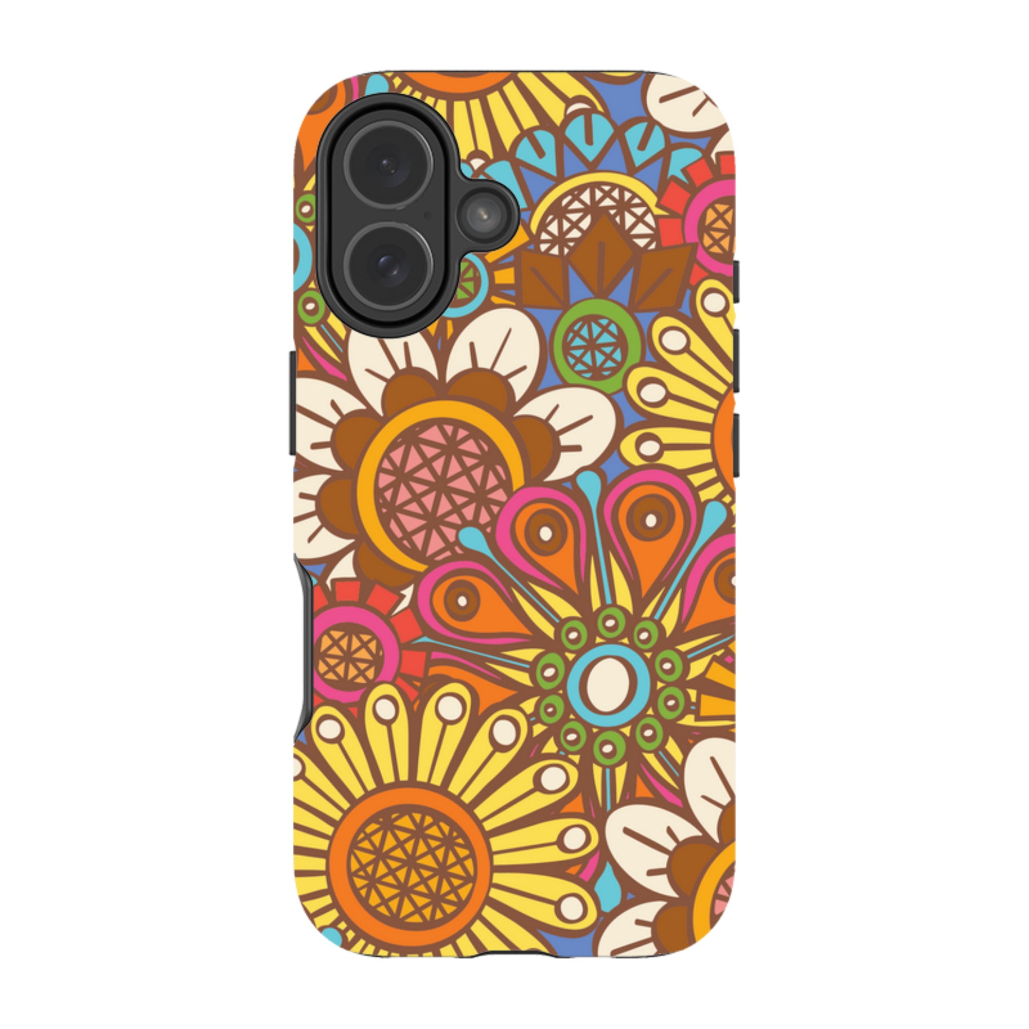 iPhone MagSafe Tough Case - Retro Posy Brights By Amelia Bowman