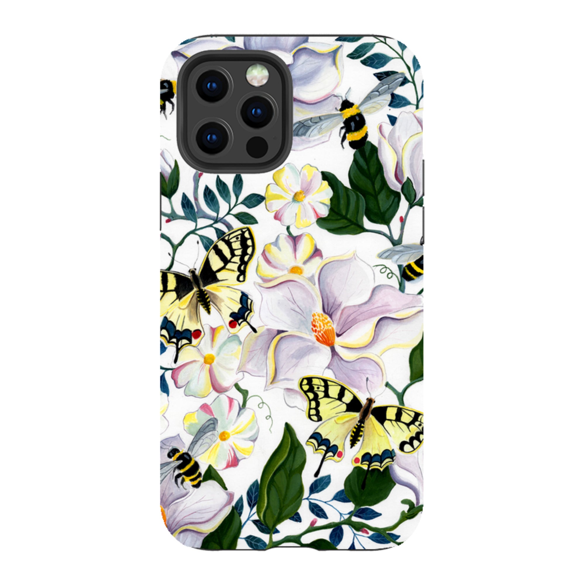 iPhone Tough Case - Bees And Magnolia By Bex Parkin