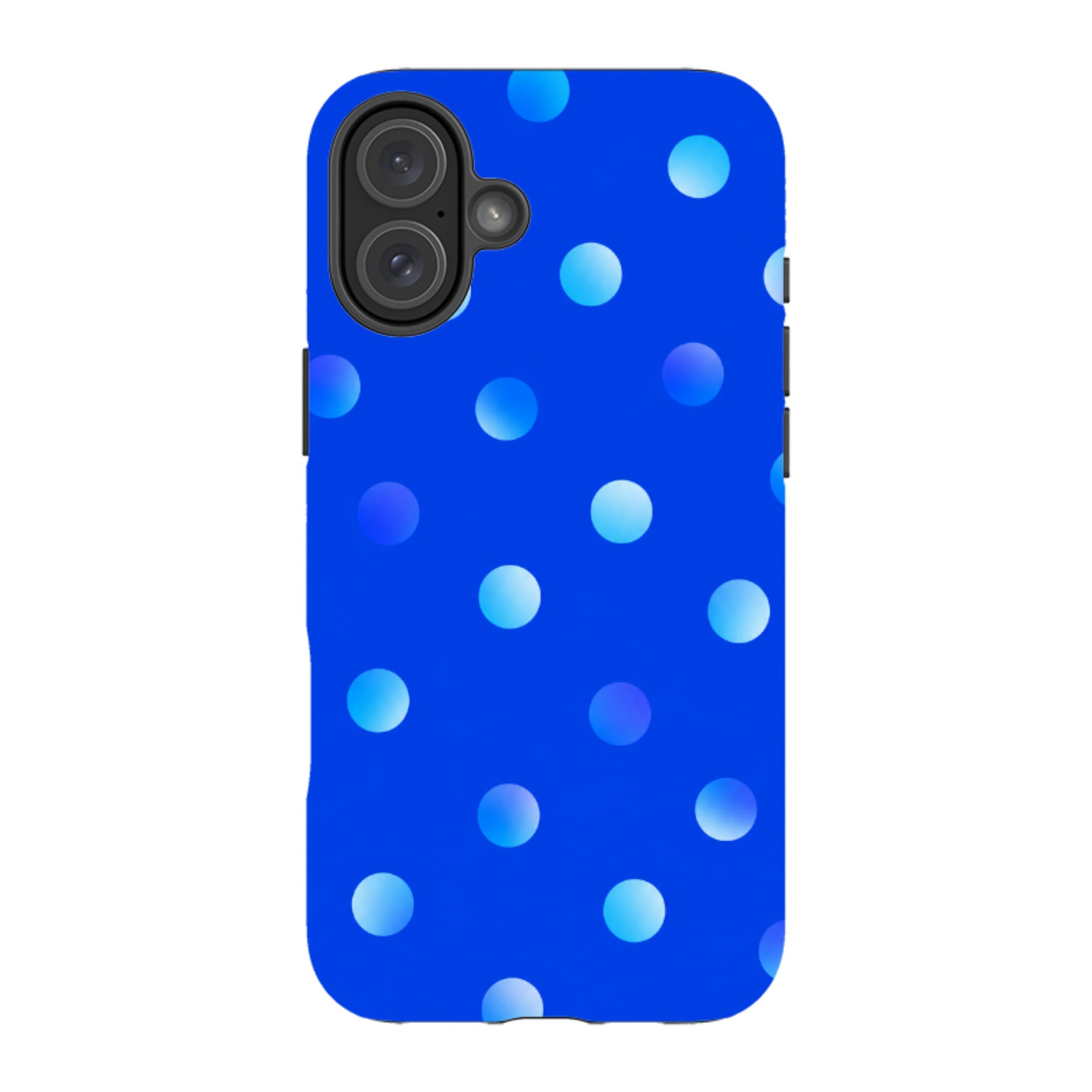 iPhone Tough Case - Blue Polka Dot