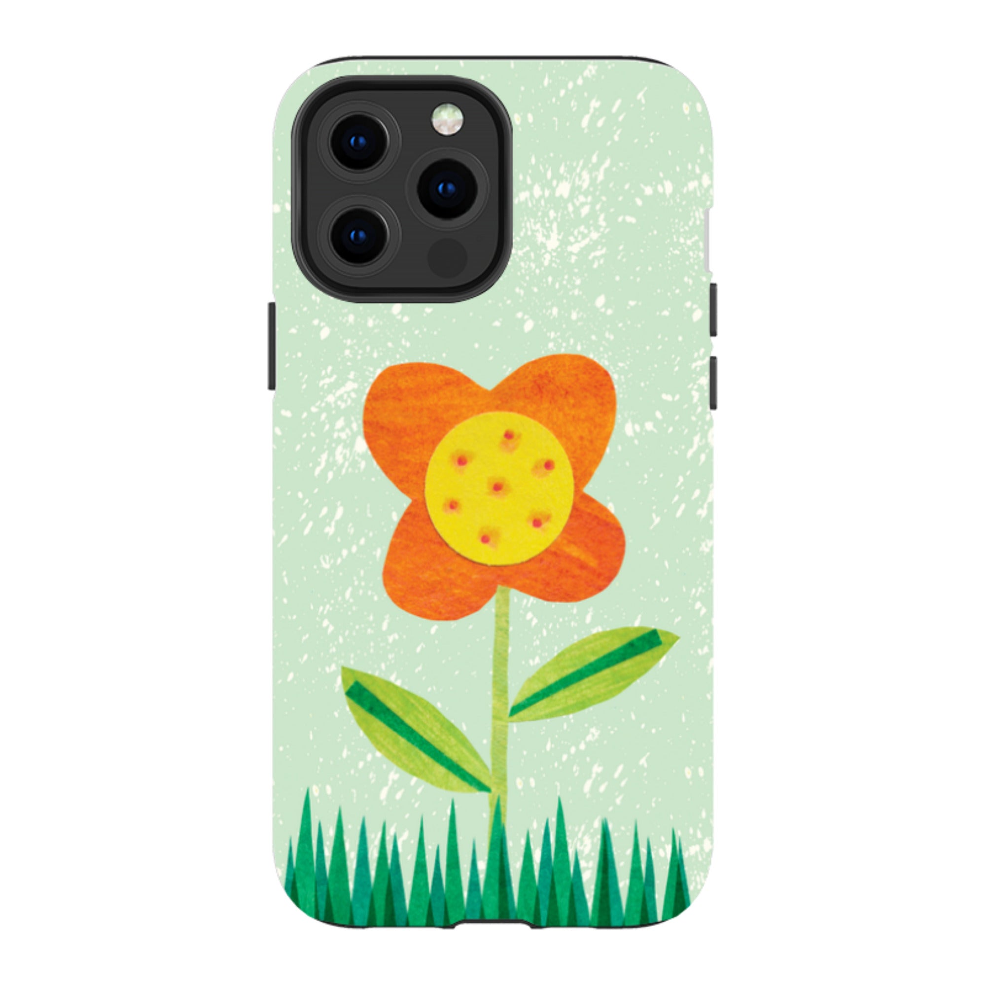 iPhone MagSafe Tough Case - Orange Flower By Tracey English