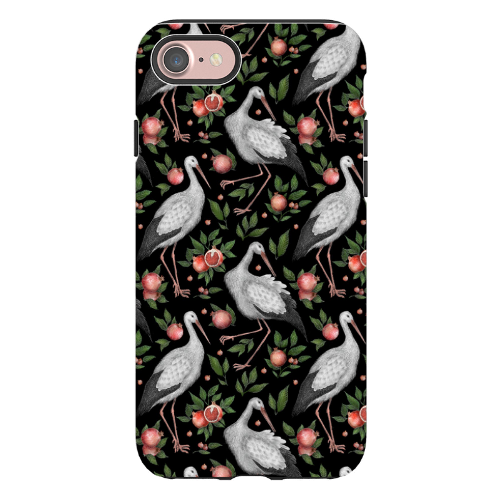 iPhone Tough Case - Stork Pattern By Catherine Rowe
