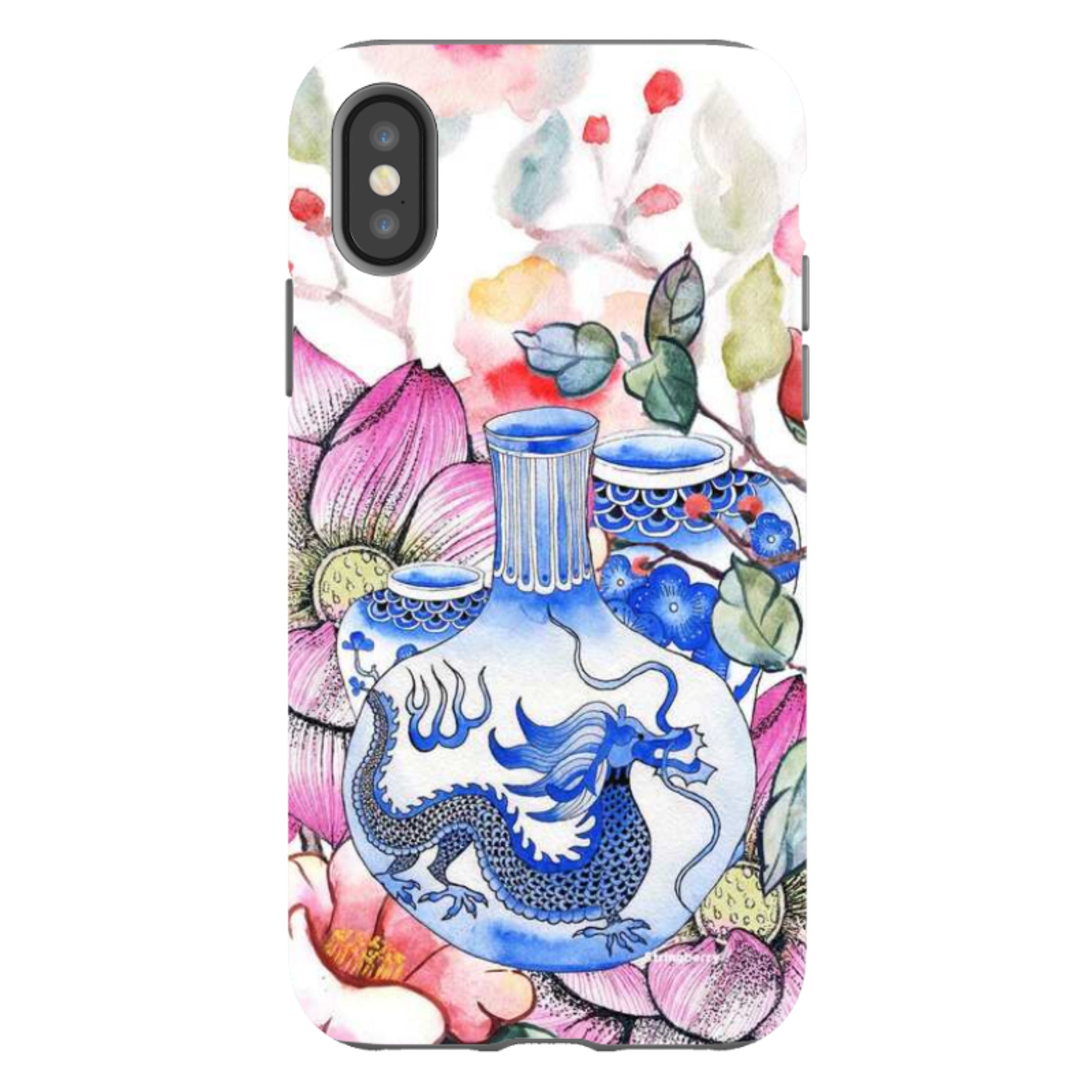 iPhone Tough Case - Dragon Vase