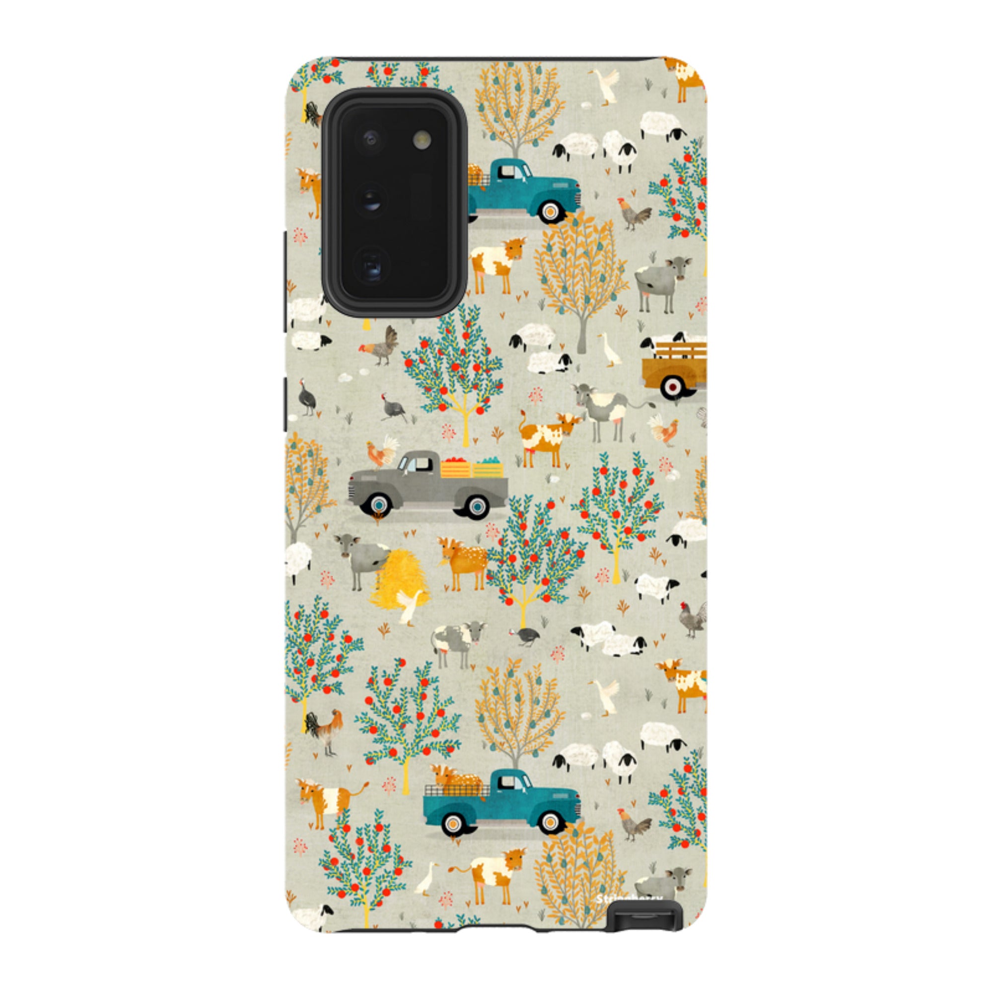 Samsung Tough Case - Farm Life Grey By Katherine Quinn