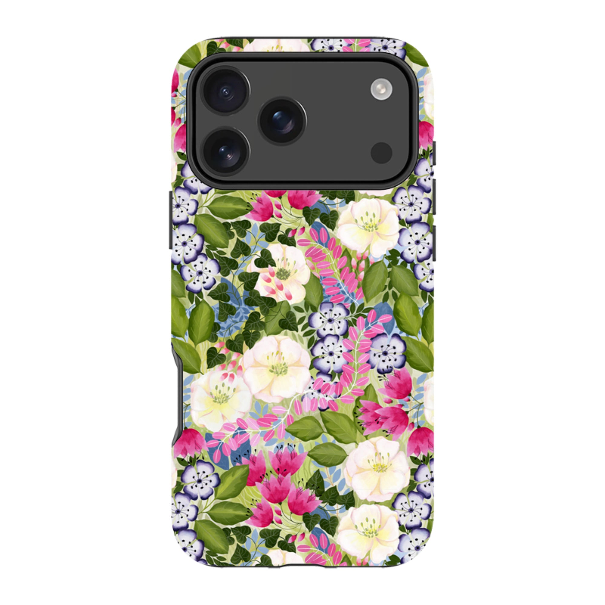 iPhone Tough Case - Pink Flowers By Bex Parkin