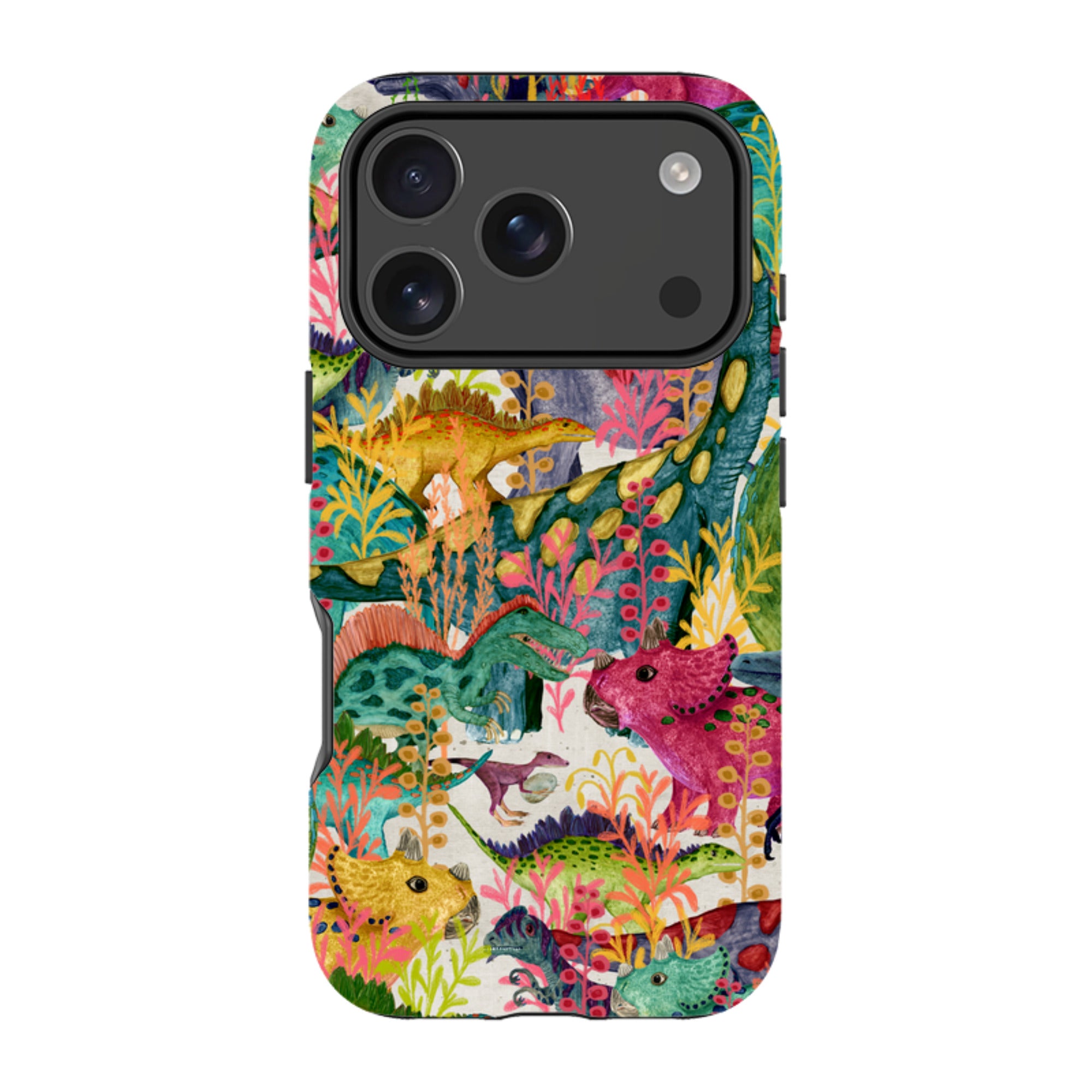 iPhone MagSafe Tough Case - Dinosaur Jamboree By Katherine Quinn