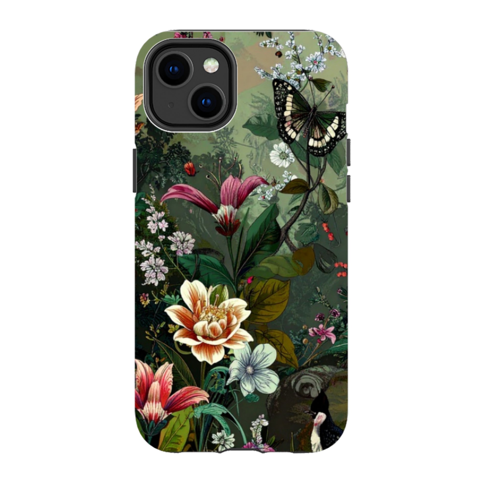 iPhone Tough Case - Green Vyne Butterfly