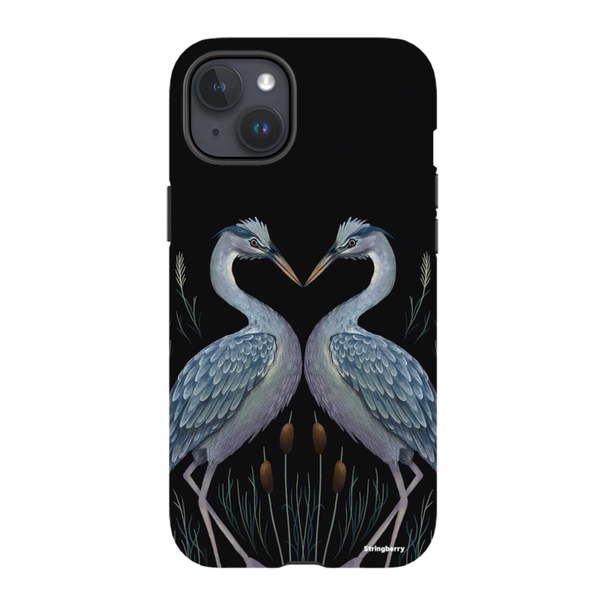 iPhone MagSafe Tough Case - Heron Pair By Anna Stead