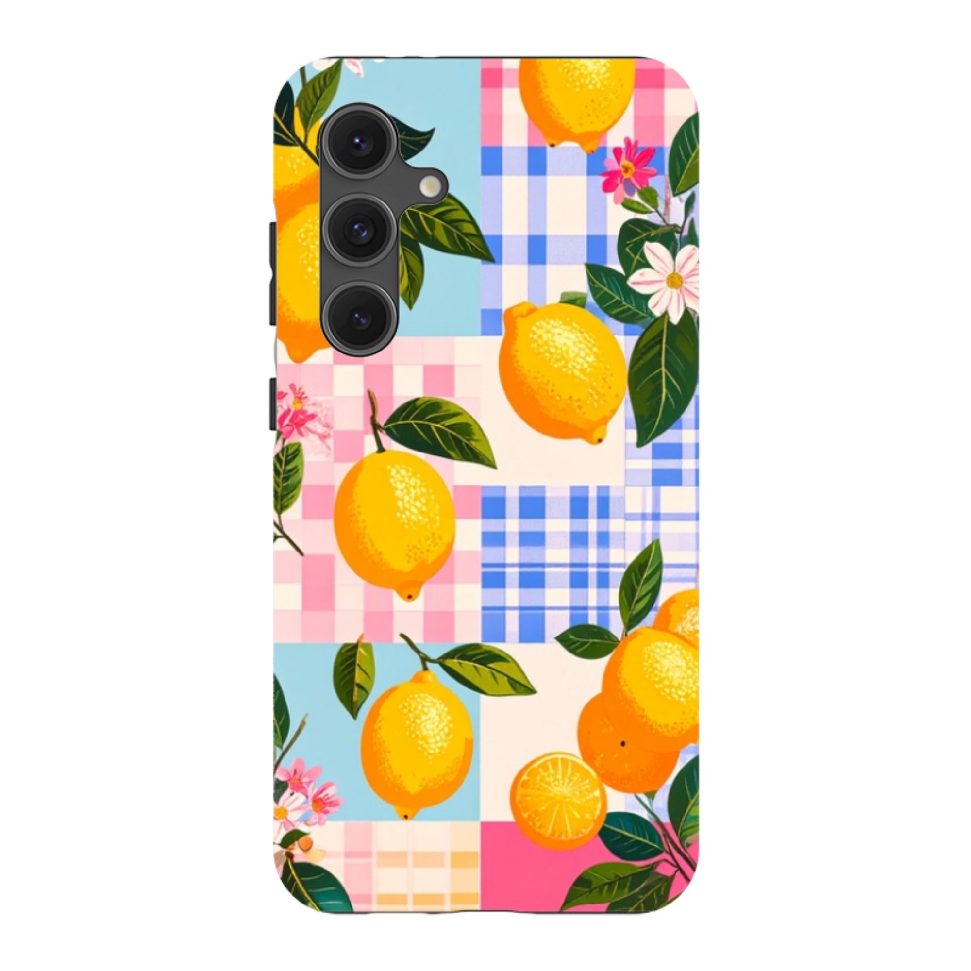 Samsung Tough Case - Lemons and Checks