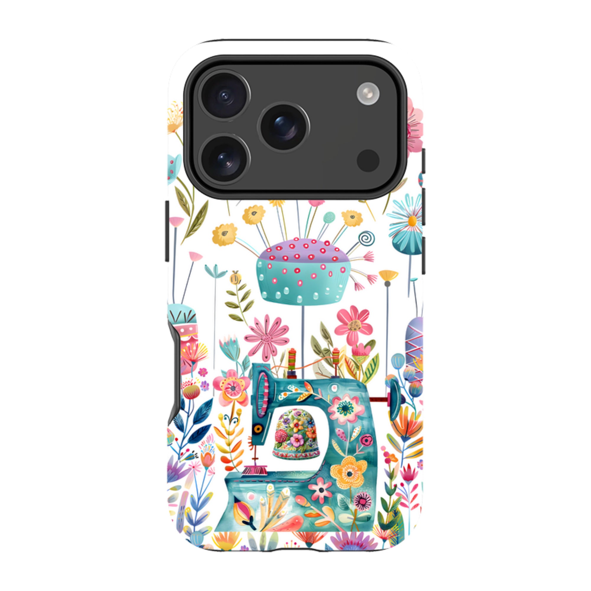 iPhone Case - Floral Sewing Machine