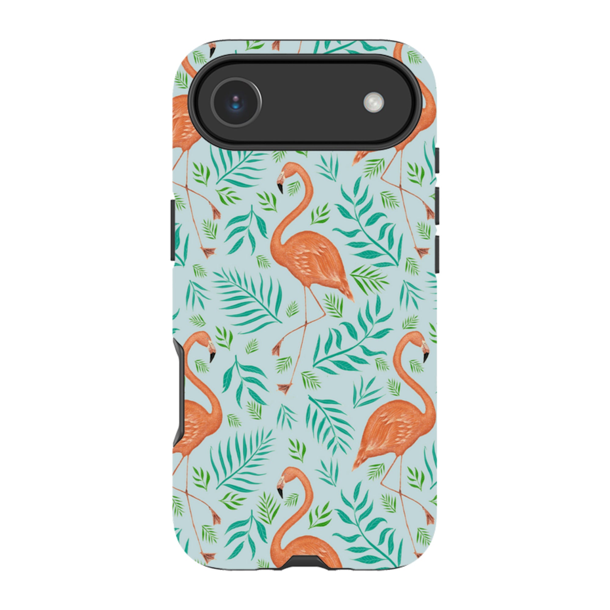 iPhone Tough Case - Flamingo Pattern By Catherine Rowe
