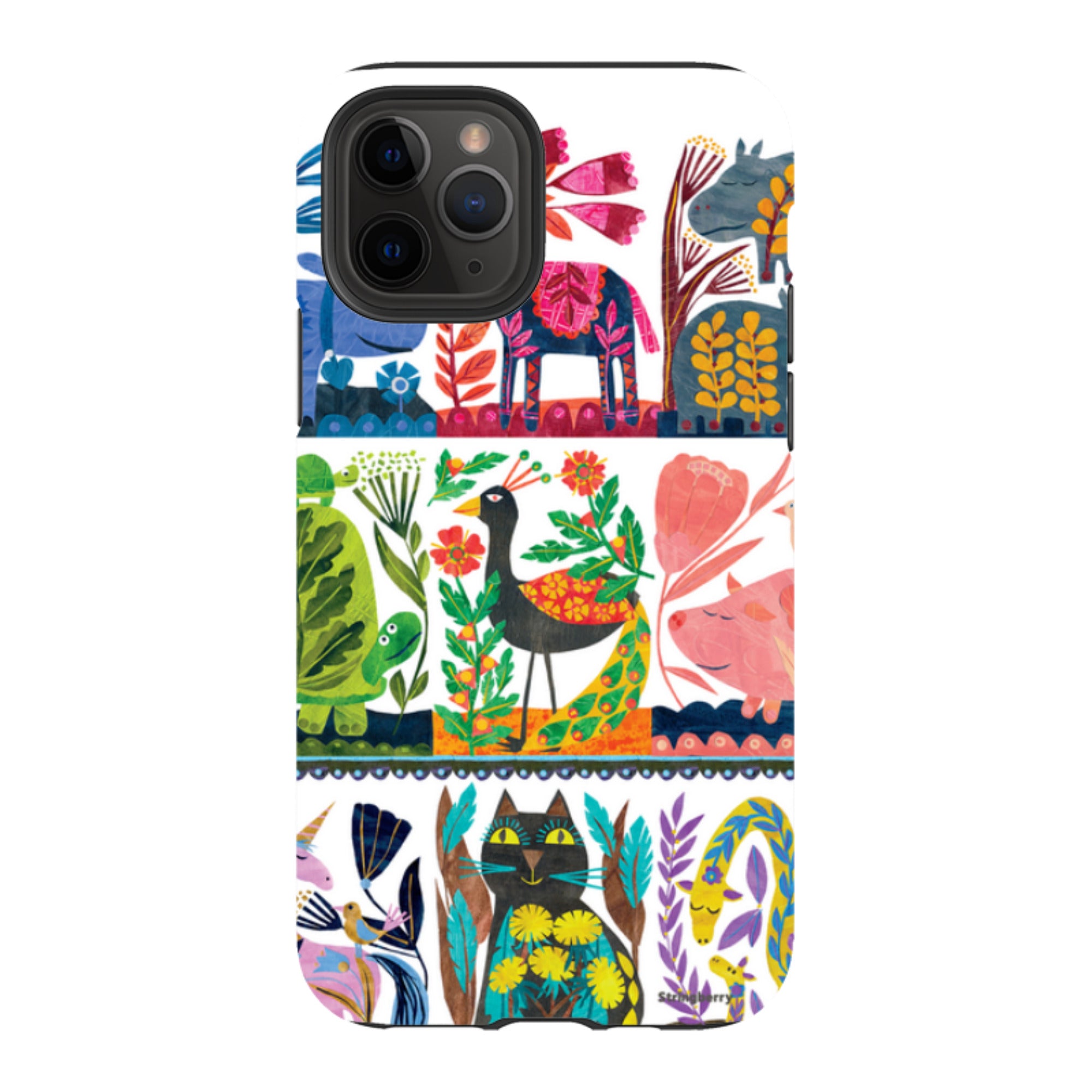 iPhone Tough Case - Folk Colour By Tracey English