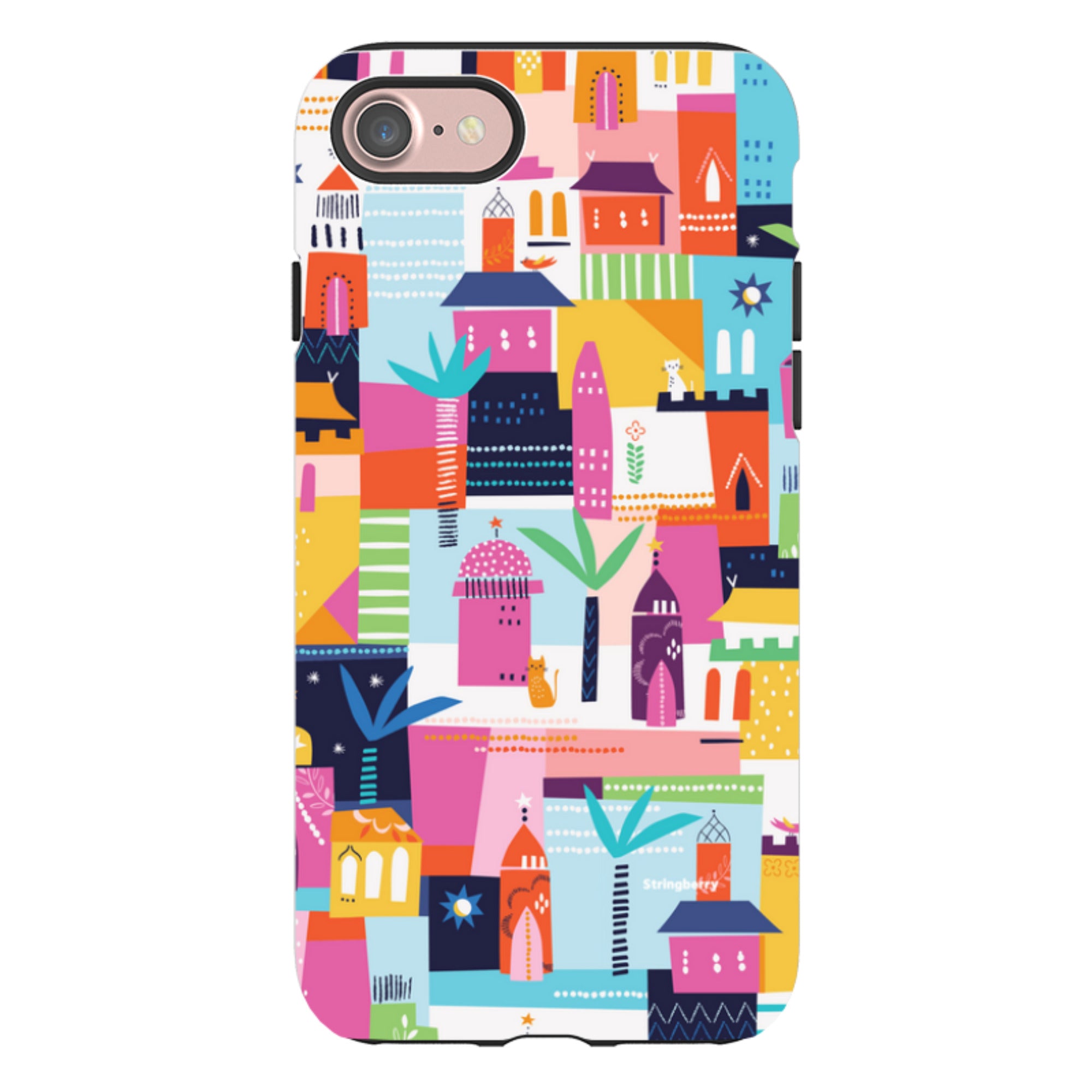 iPhone Tough Case - Houses By Ali Brookes