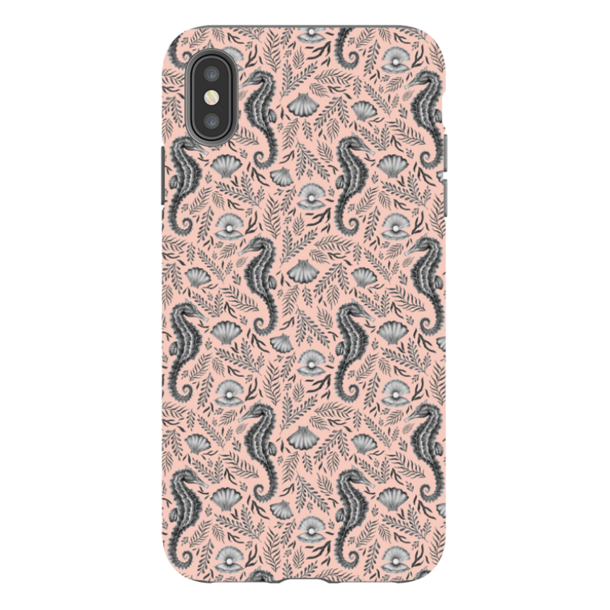 iPhone Tough Case - Seahorse Coral By Catherine Rowe