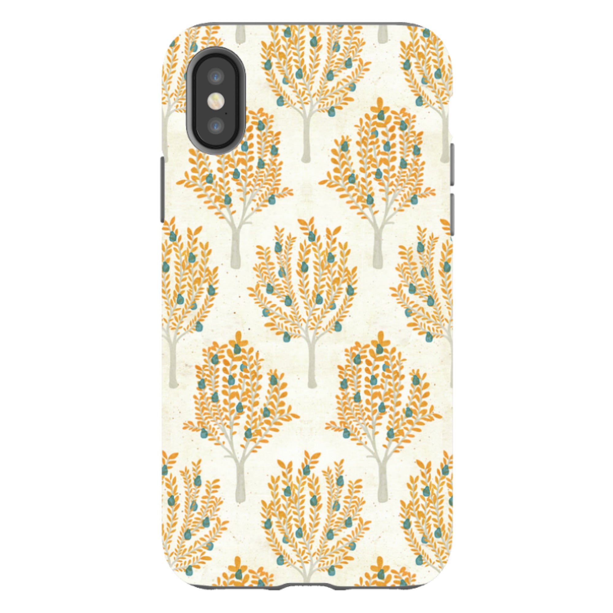 iPhone Tough Case - Pear Trees Cream By Katherine Quinn