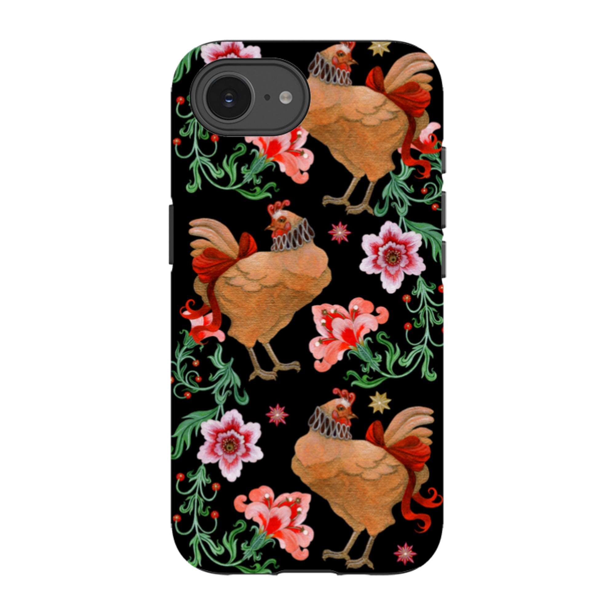 iPhone Tough  Case - Three French Hens By Maria Matos