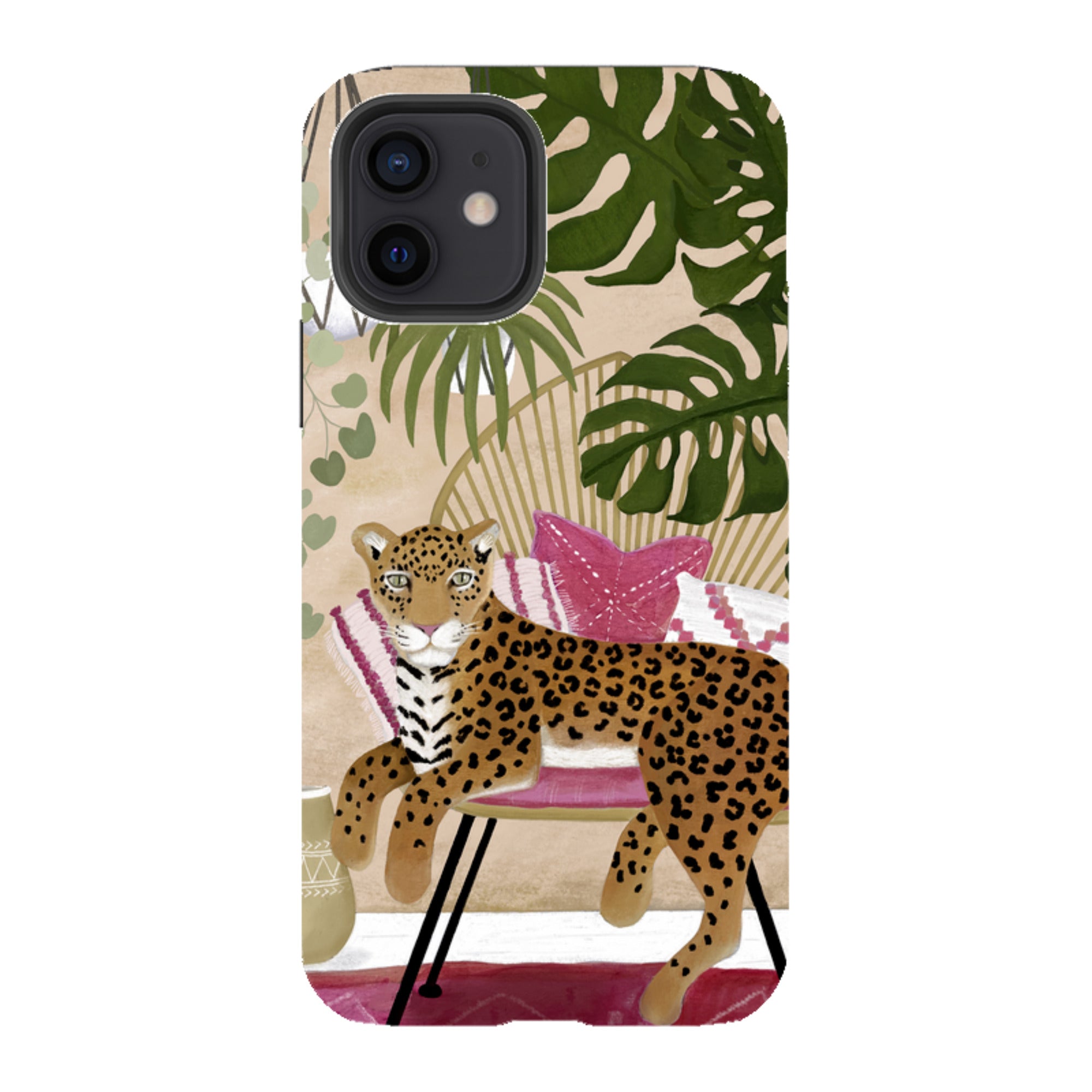 iPhone Tough Case - Boho Leopard Cream By Bex Parkin