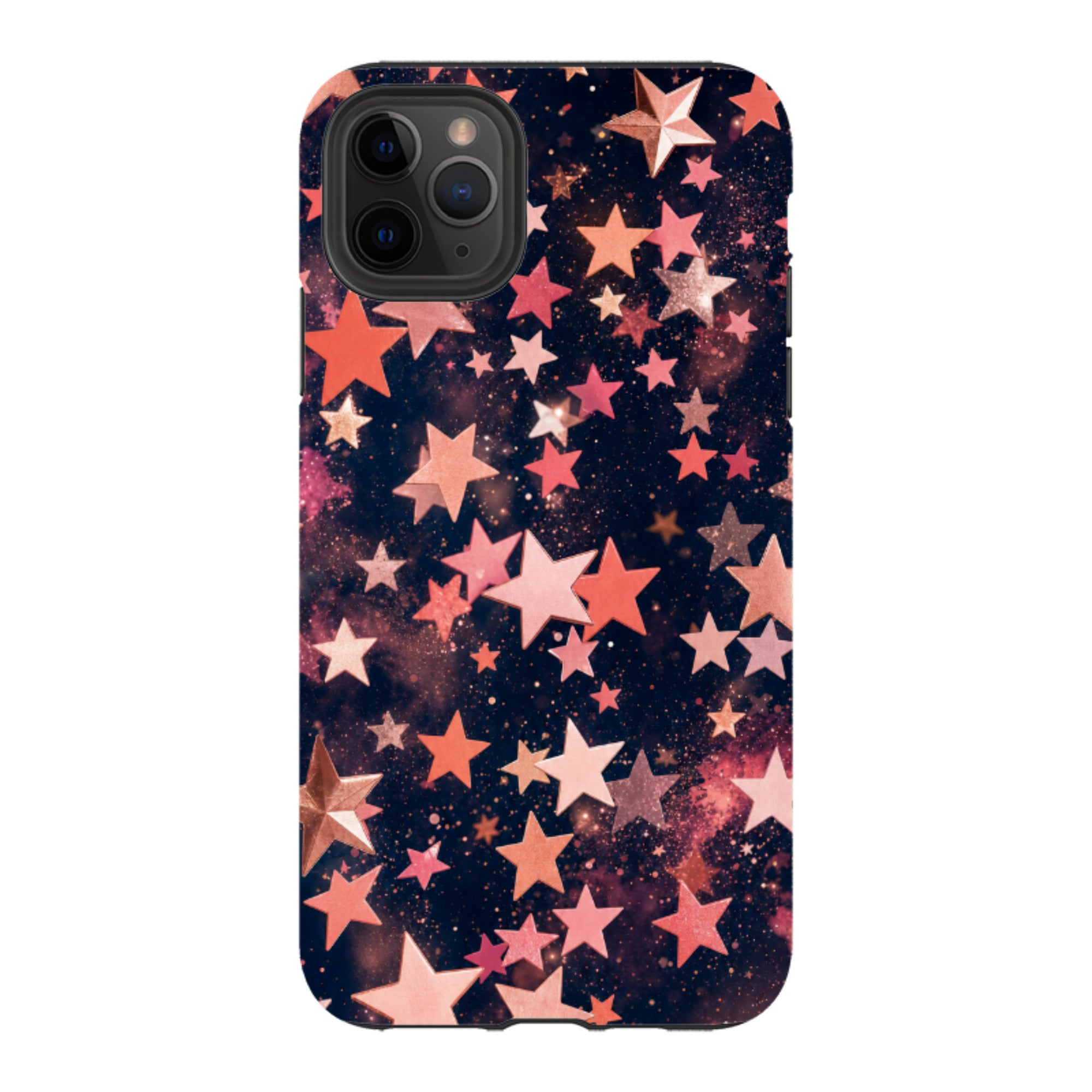 iPhone Tough Case - Rose Gold Galaxy Star