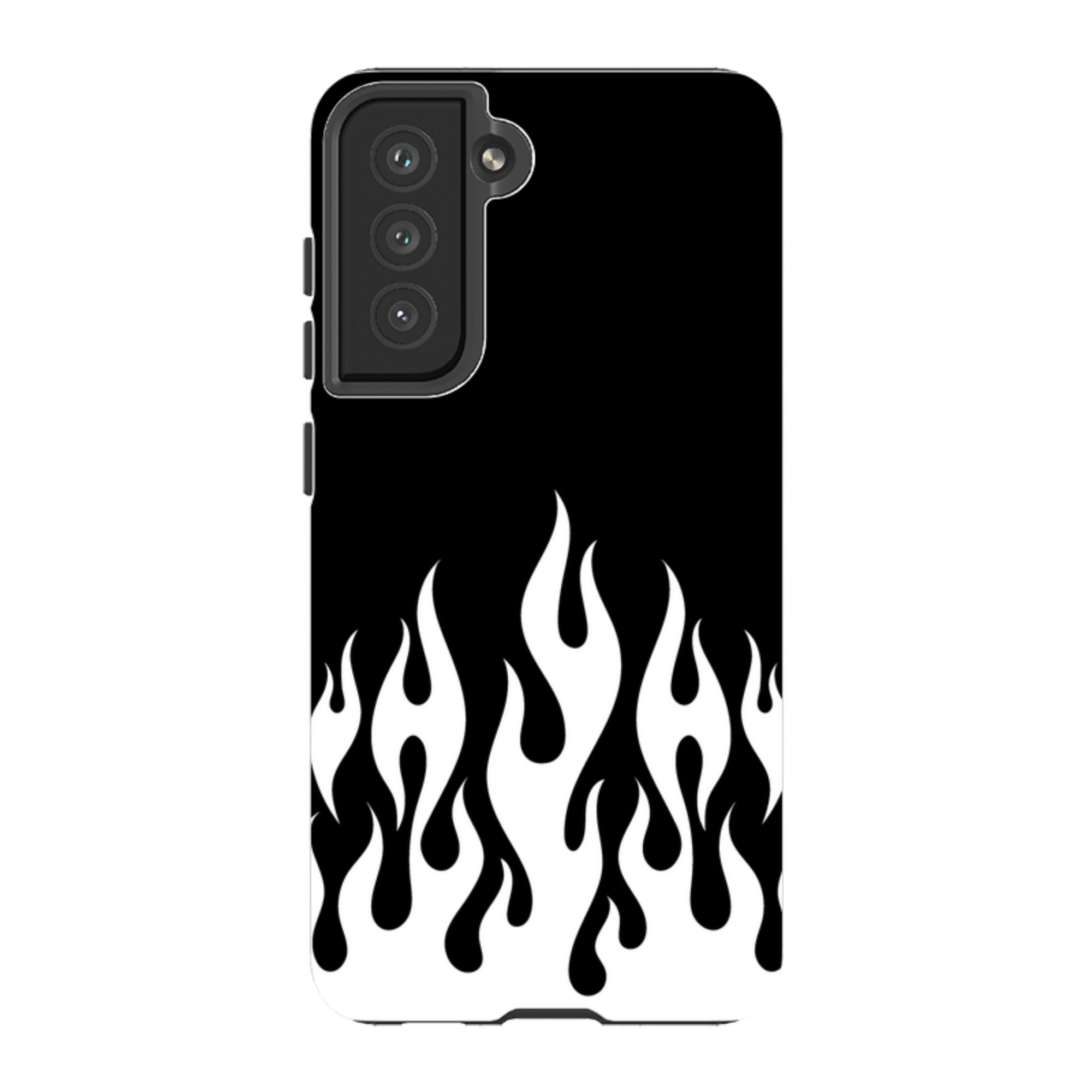Samsung Tough Case - White Flames