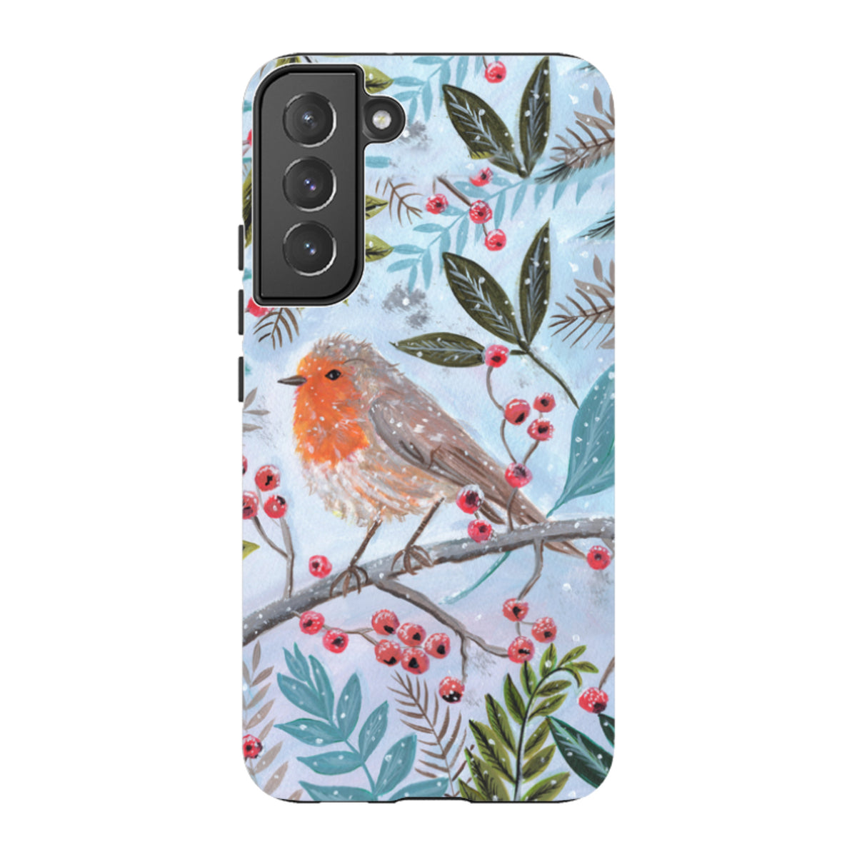 Samsung Tough Case - Robin With Berries By Mary Stubberfield
