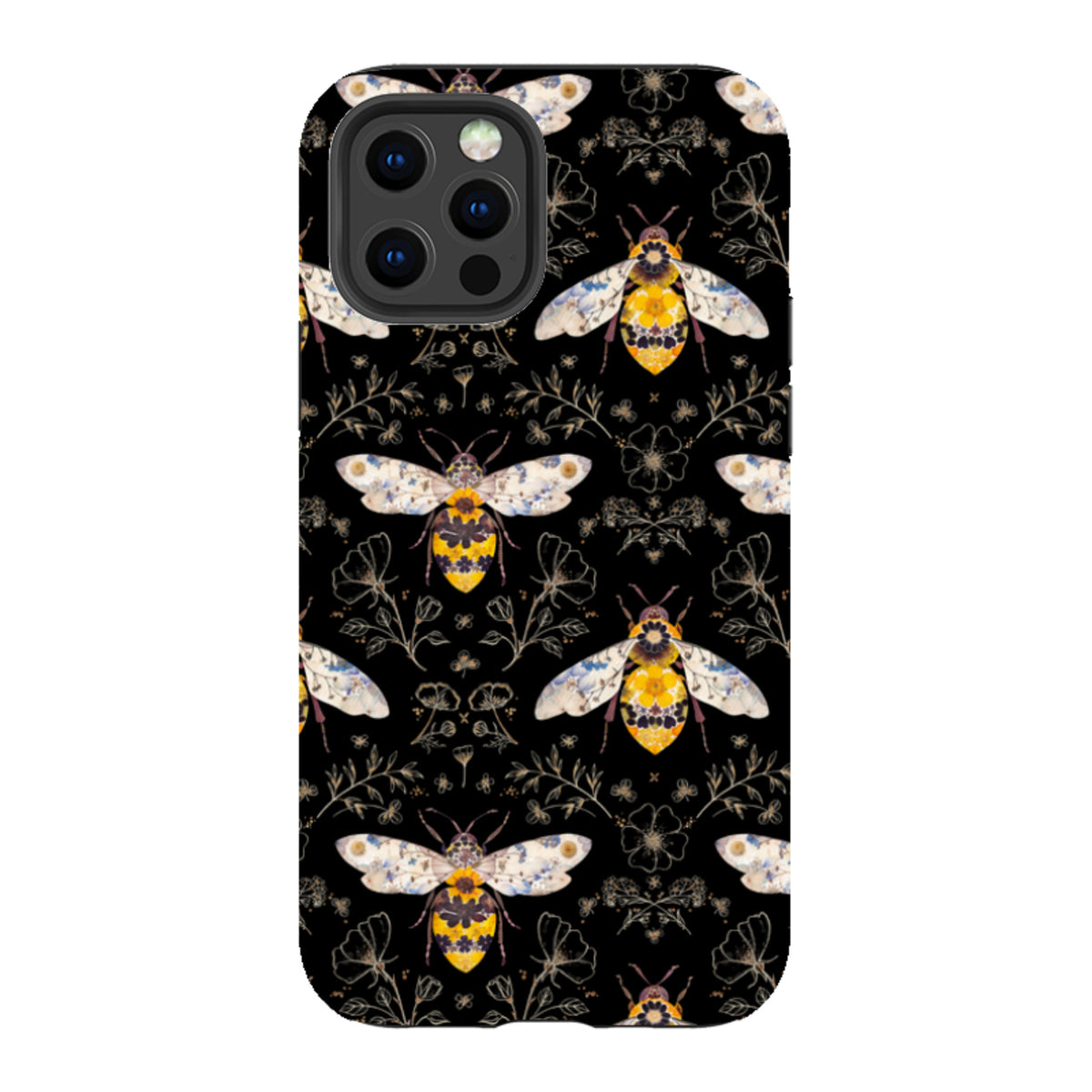 iPhone Tough Case - Midnight Bumble Bee Multi By Helen Ahpornsiri