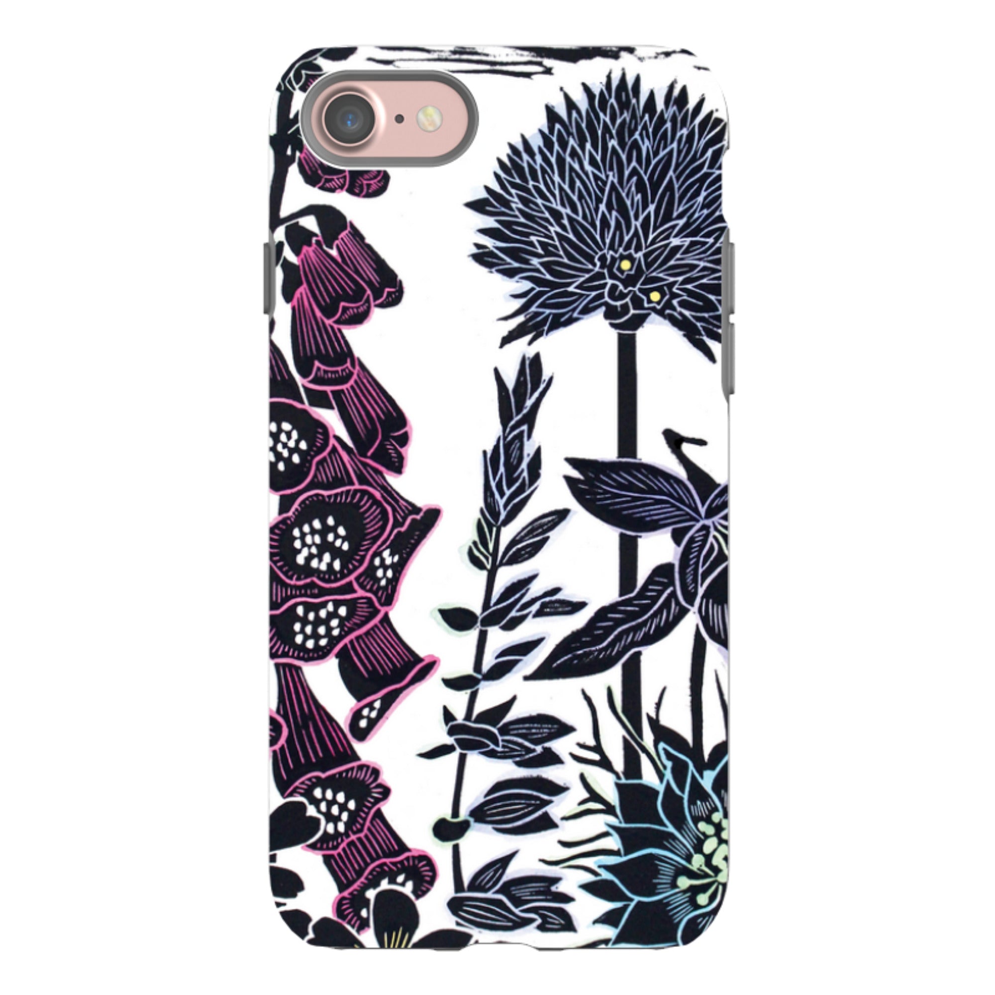 iPhone Tough Case - Foxgloves By Kate Heiss